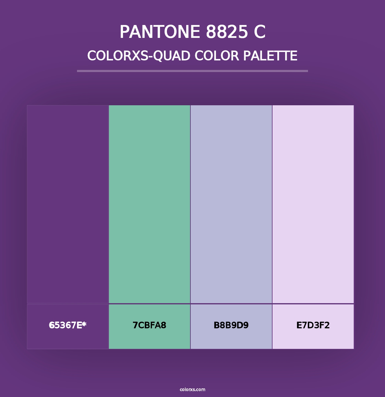 PANTONE 8825 C - Colorxs Quad Palette