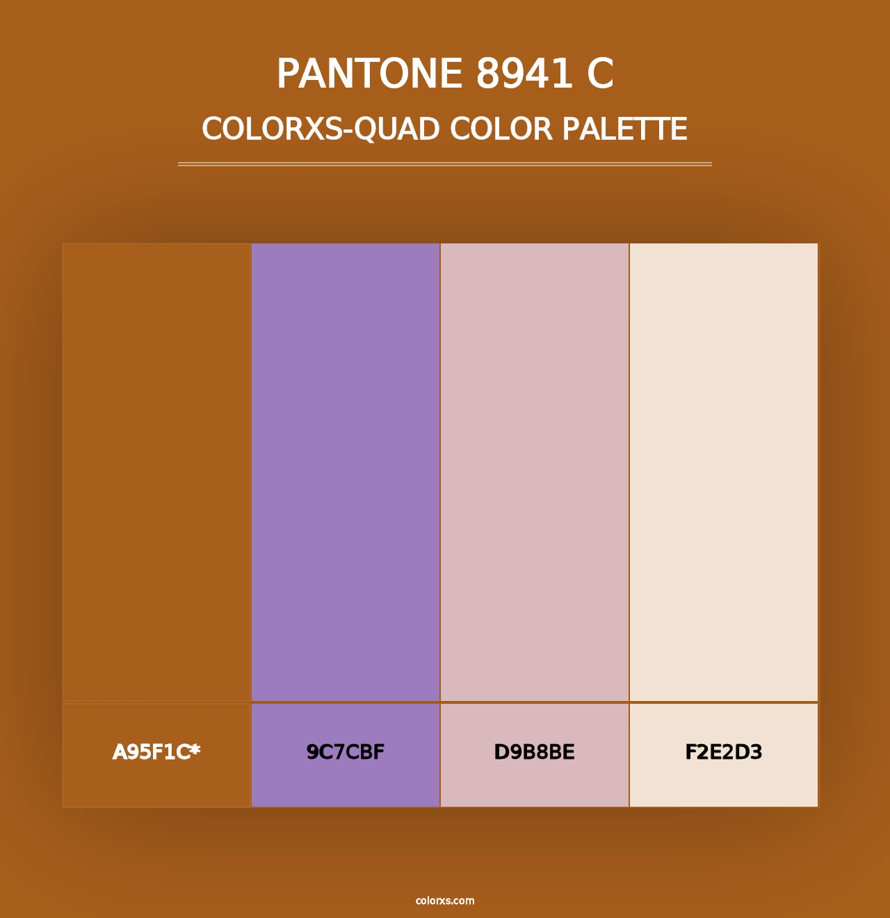 PANTONE 8941 C - Colorxs Quad Palette