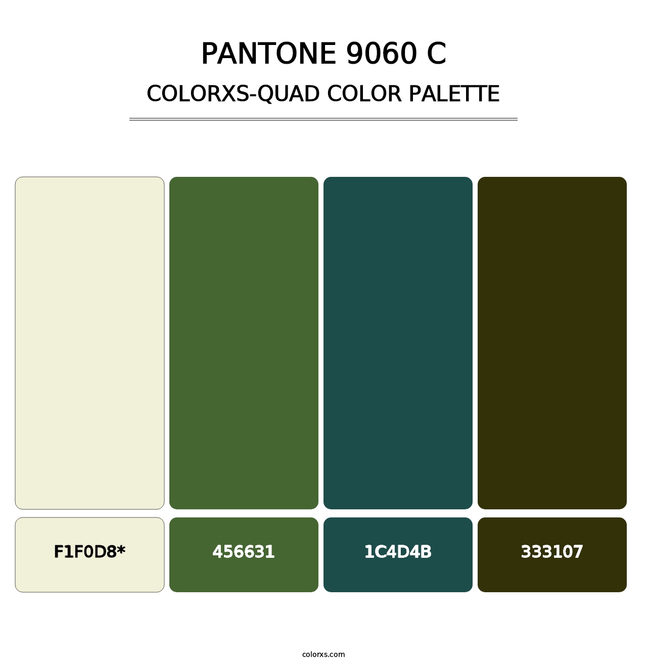 PANTONE 9060 C - Colorxs Quad Palette