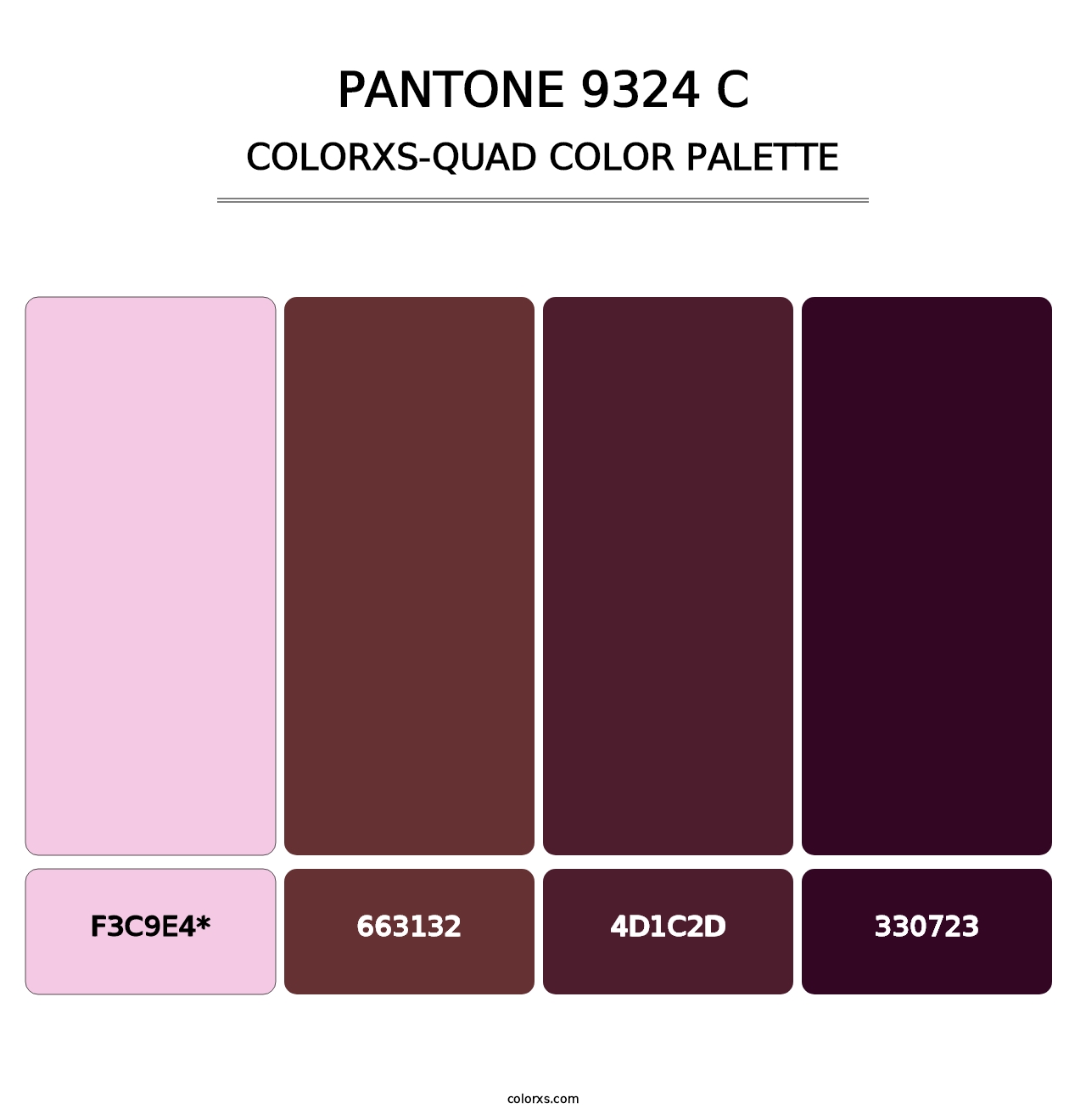 PANTONE 9324 C - Colorxs Quad Palette