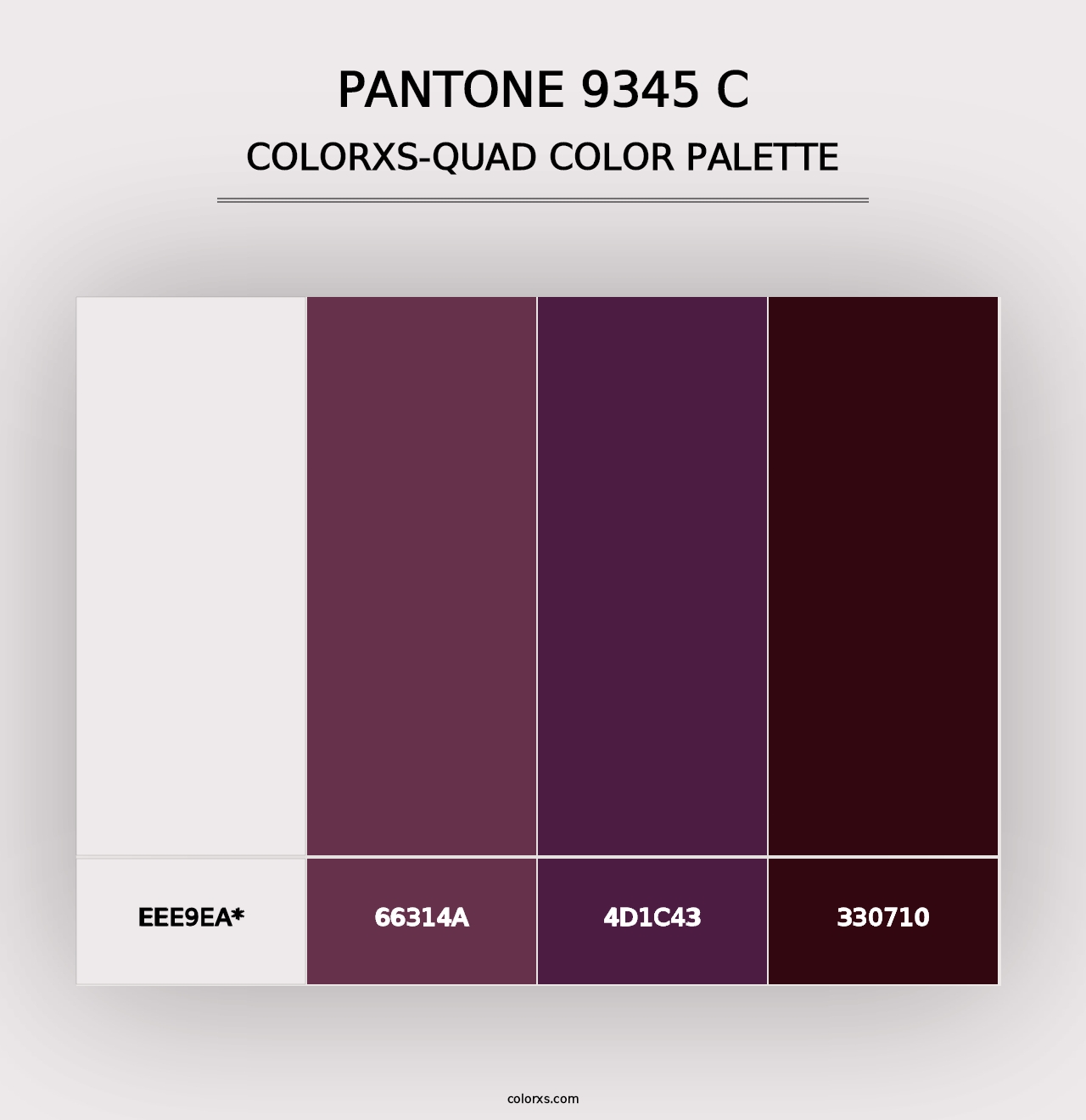 PANTONE 9345 C - Colorxs Quad Palette