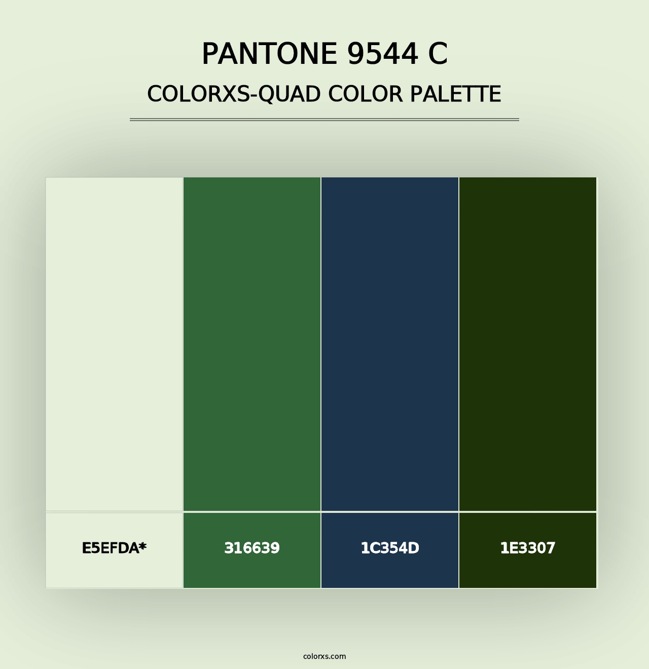 PANTONE 9544 C - Colorxs Quad Palette