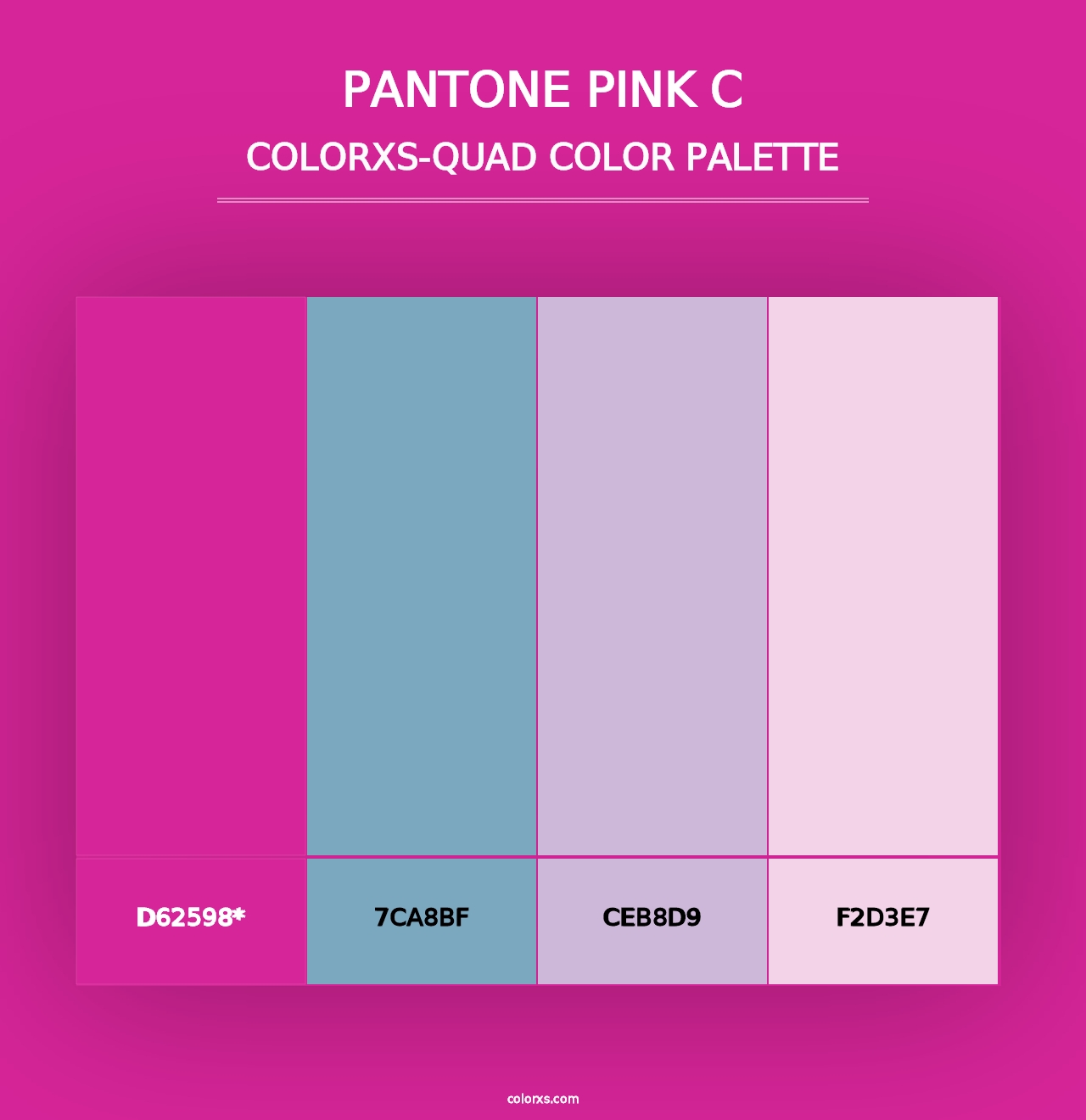 PANTONE Pink C - Colorxs Quad Palette