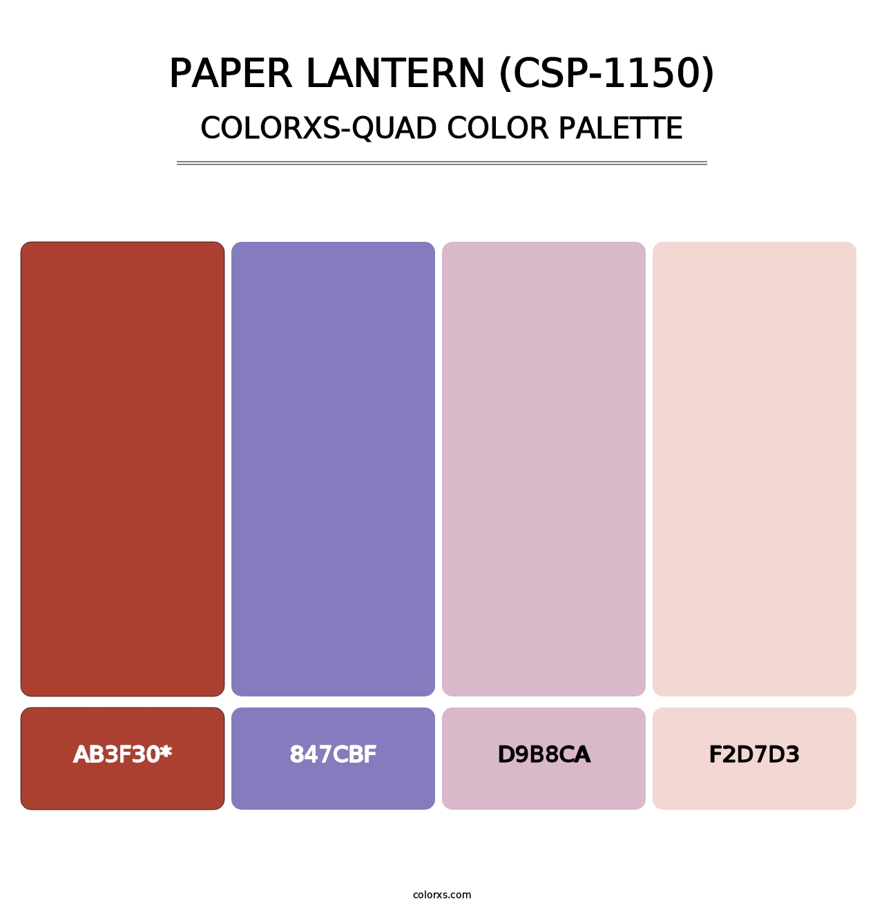 Paper Lantern (CSP-1150) - Colorxs Quad Palette