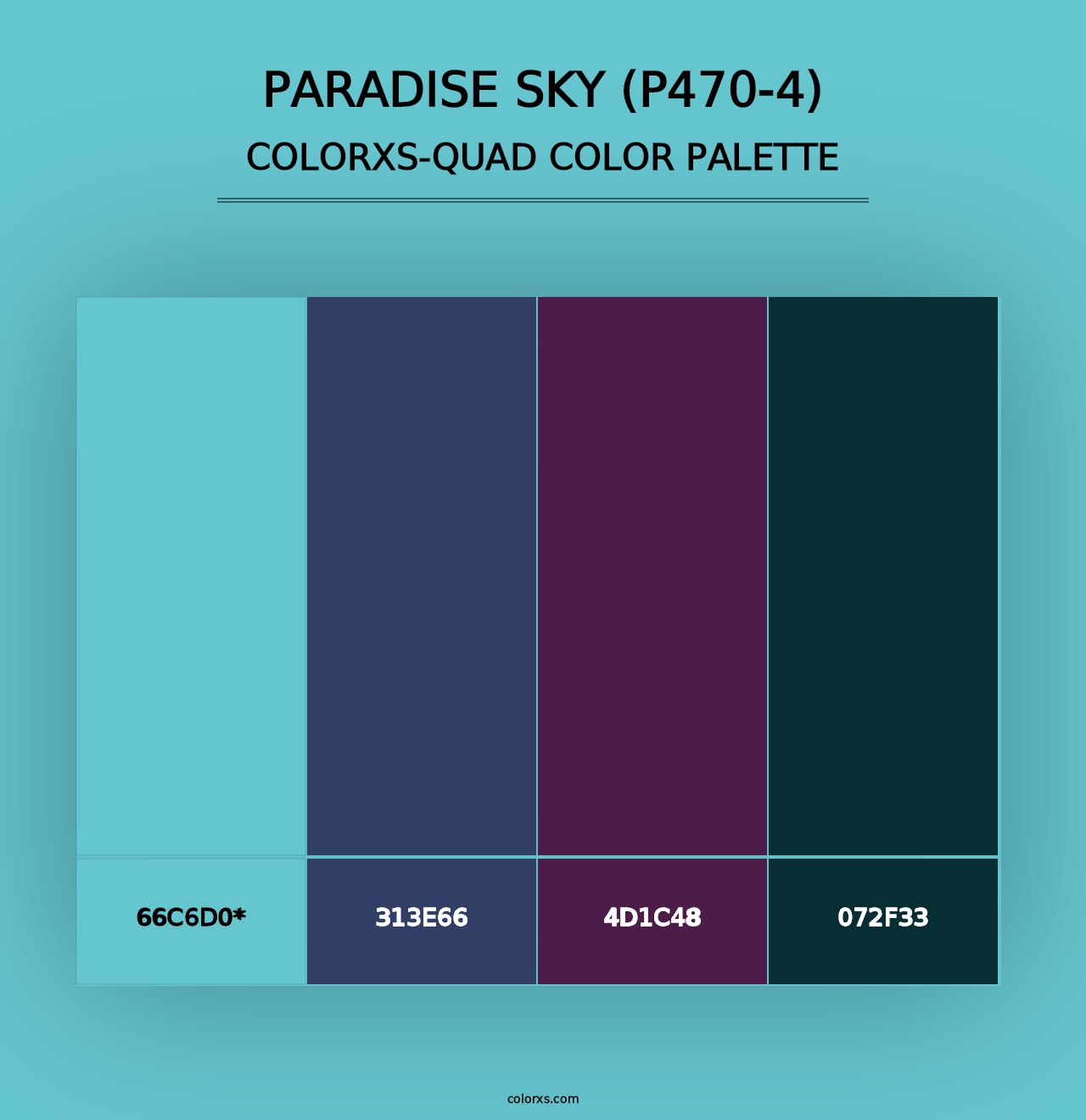 Paradise Sky (P470-4) - Colorxs Quad Palette