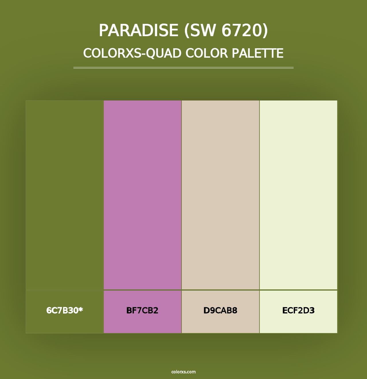 Paradise (SW 6720) - Colorxs Quad Palette