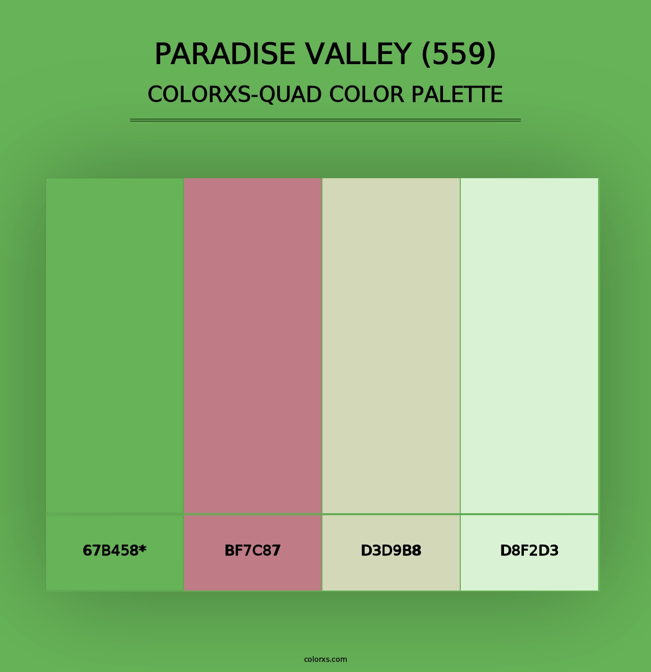 Paradise Valley (559) - Colorxs Quad Palette