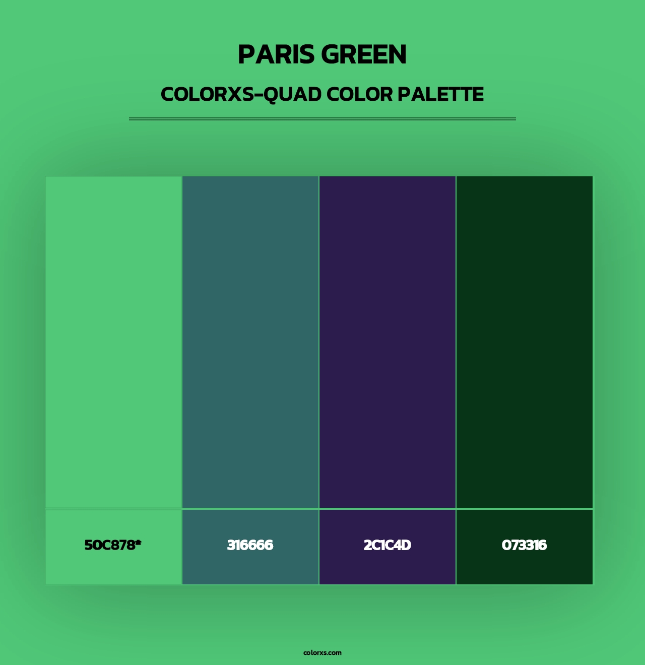 Paris Green - Colorxs Quad Palette