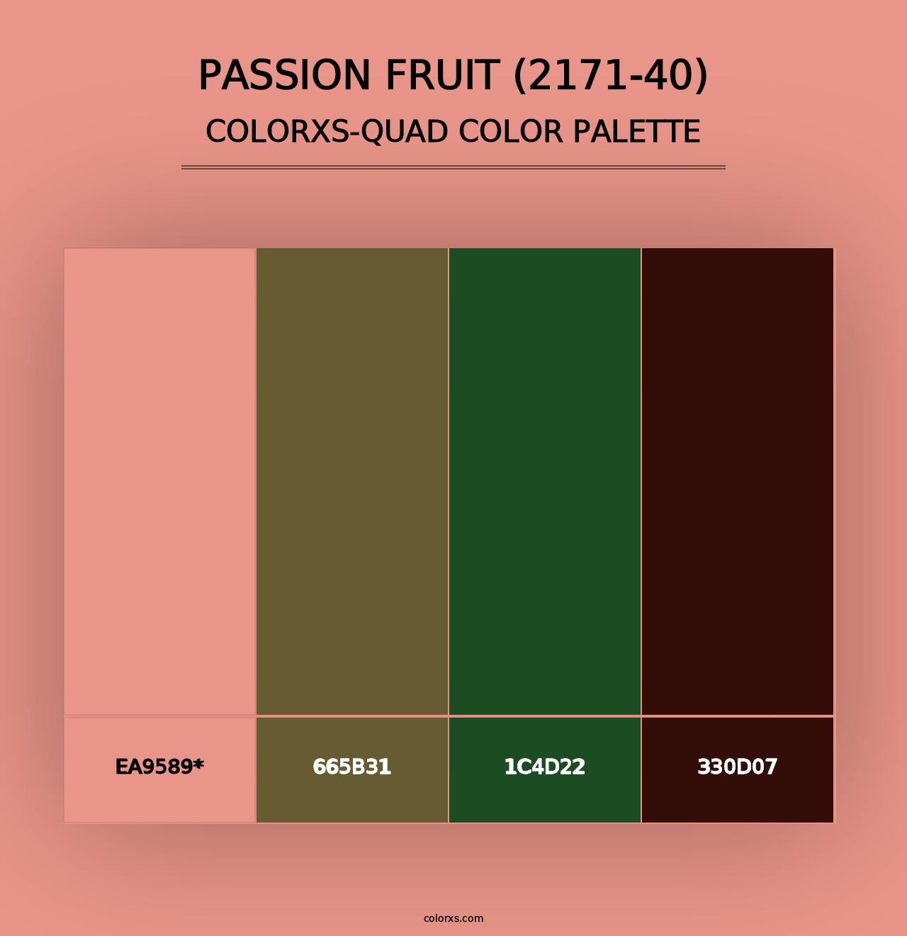 Passion Fruit (2171-40) - Colorxs Quad Palette