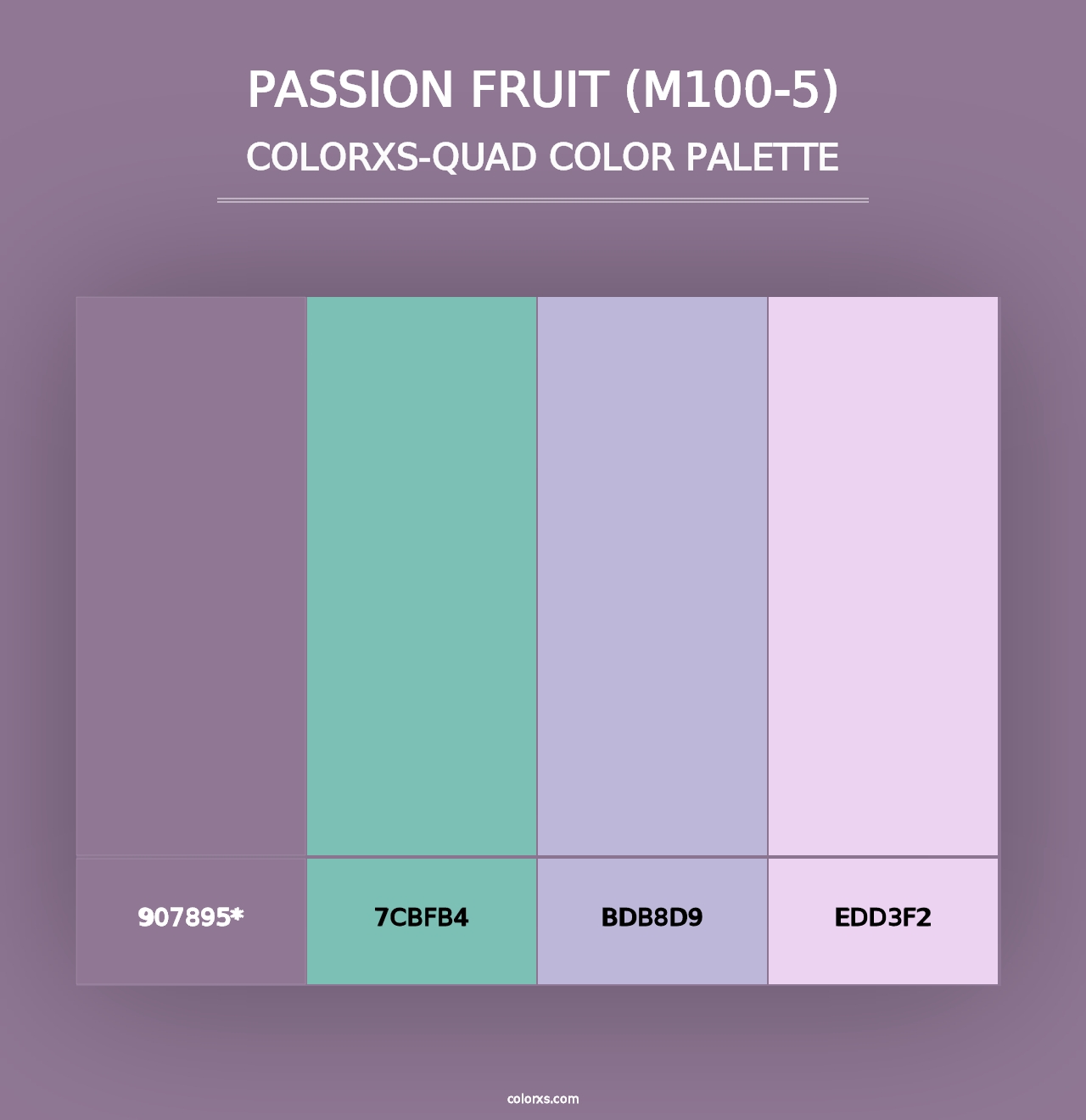 Passion Fruit (M100-5) - Colorxs Quad Palette