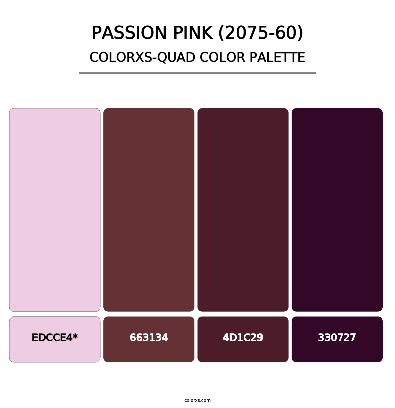 Passion Pink (2075-60) - Colorxs Quad Palette