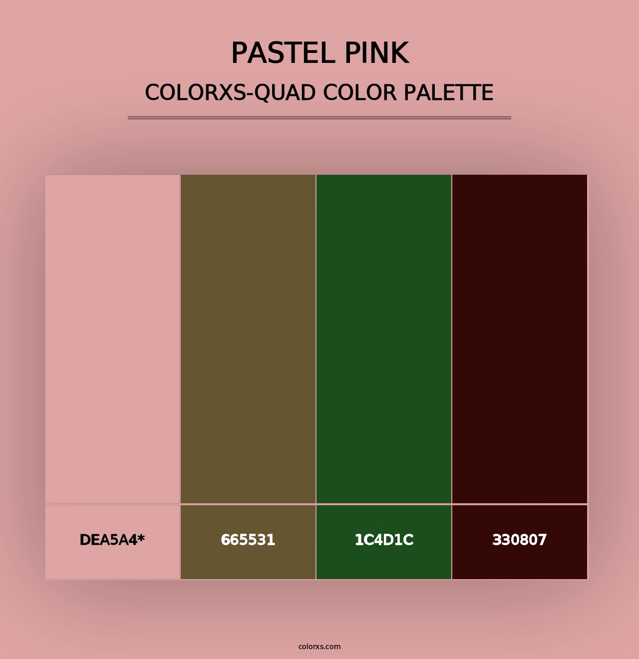 Pastel Pink - Colorxs Quad Palette