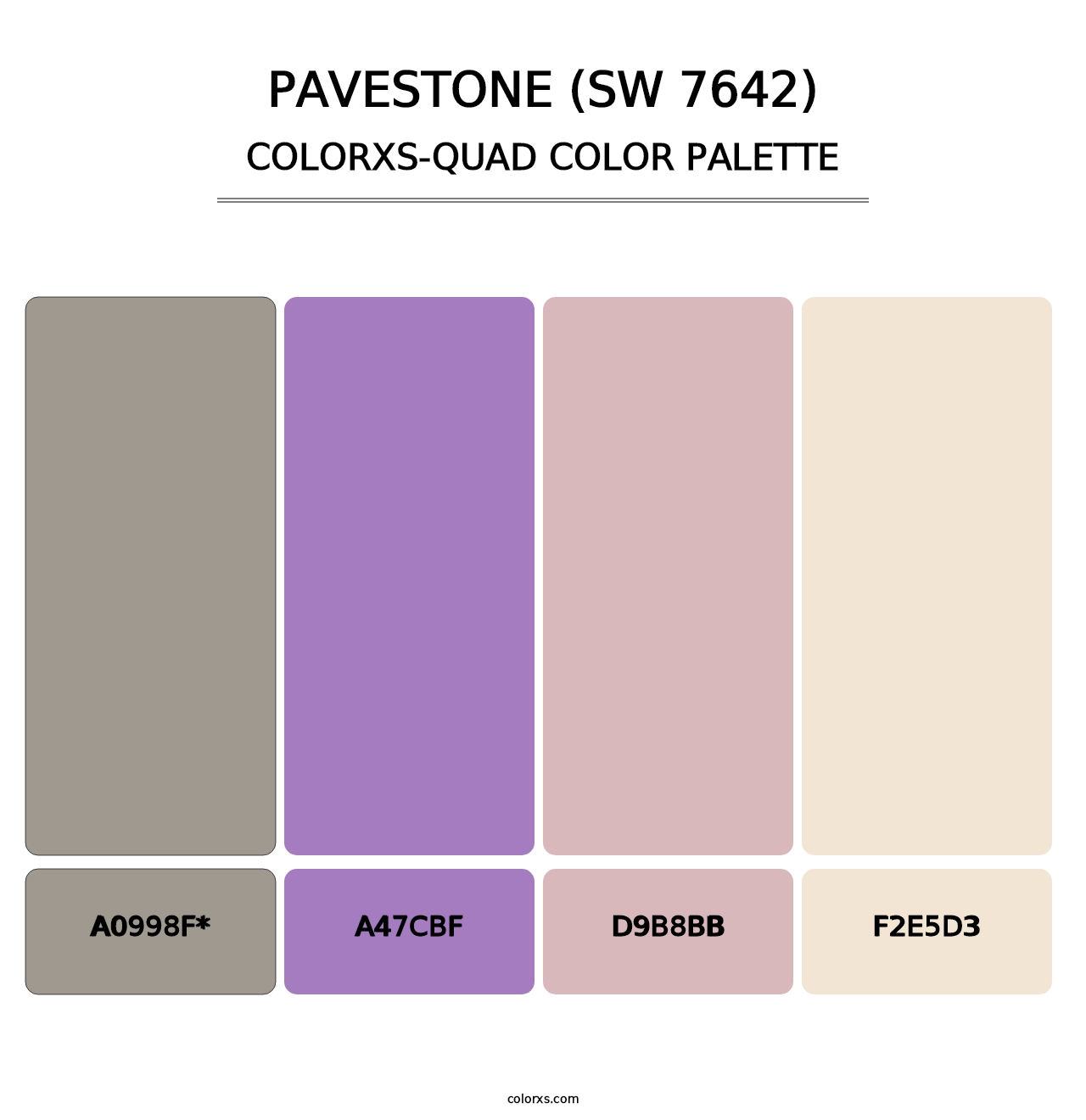 Pavestone (SW 7642) - Colorxs Quad Palette