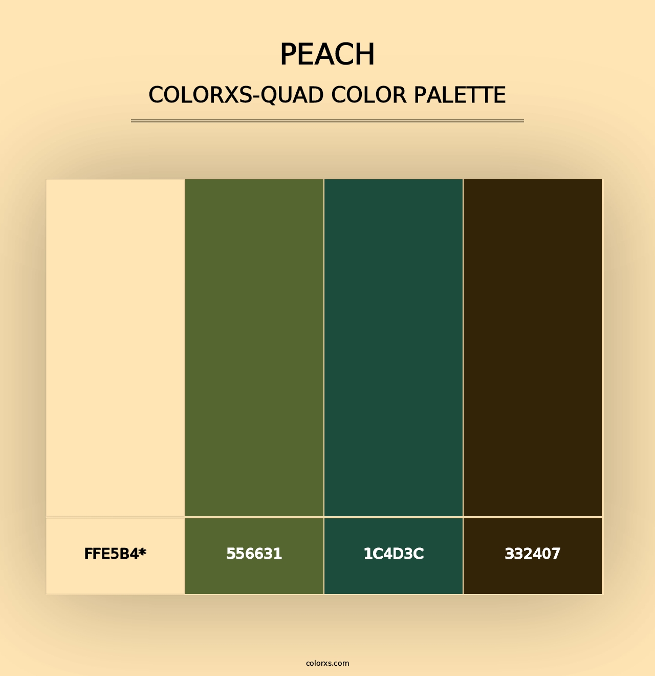 Peach - Colorxs Quad Palette