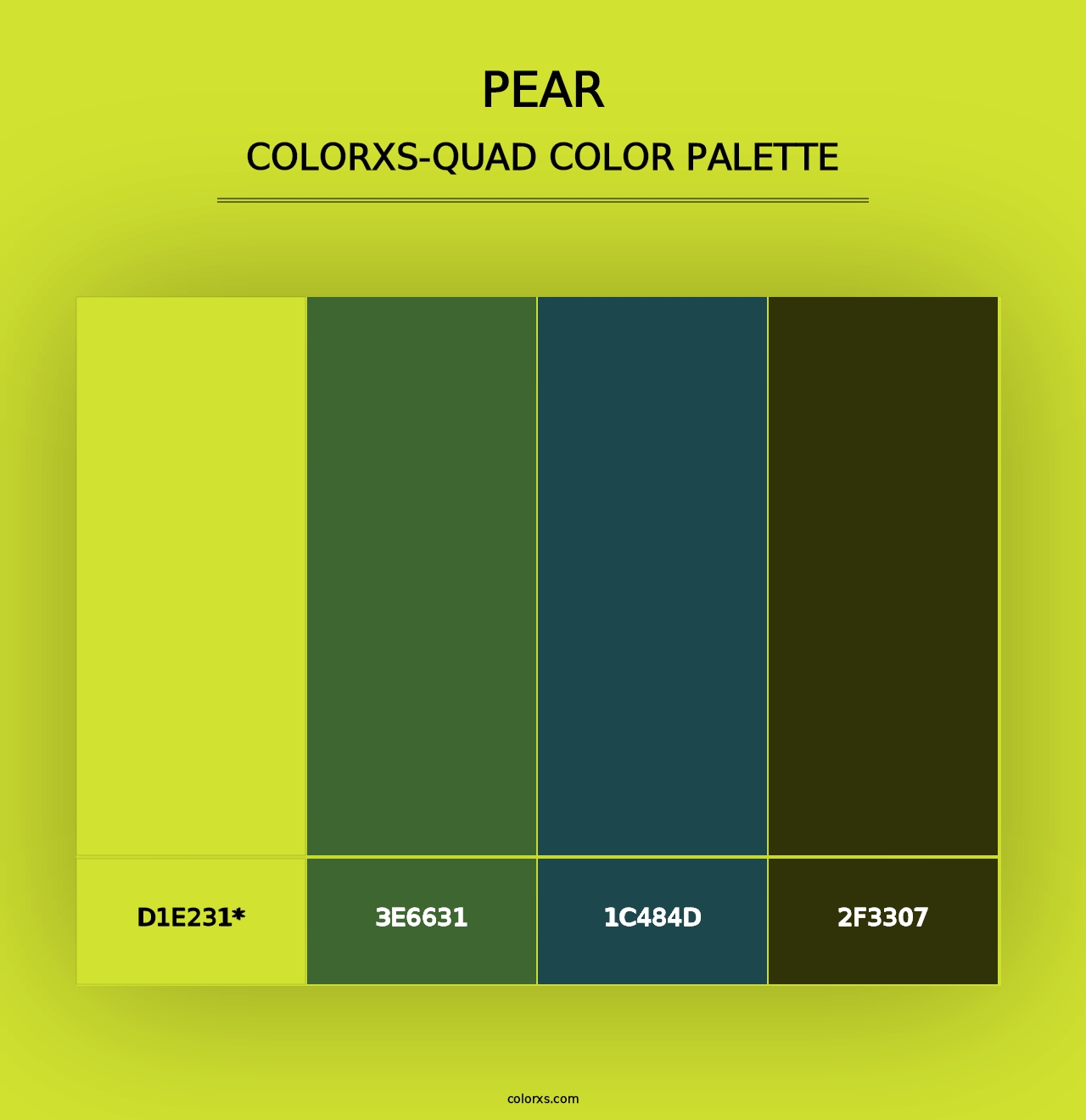 Pear - Colorxs Quad Palette