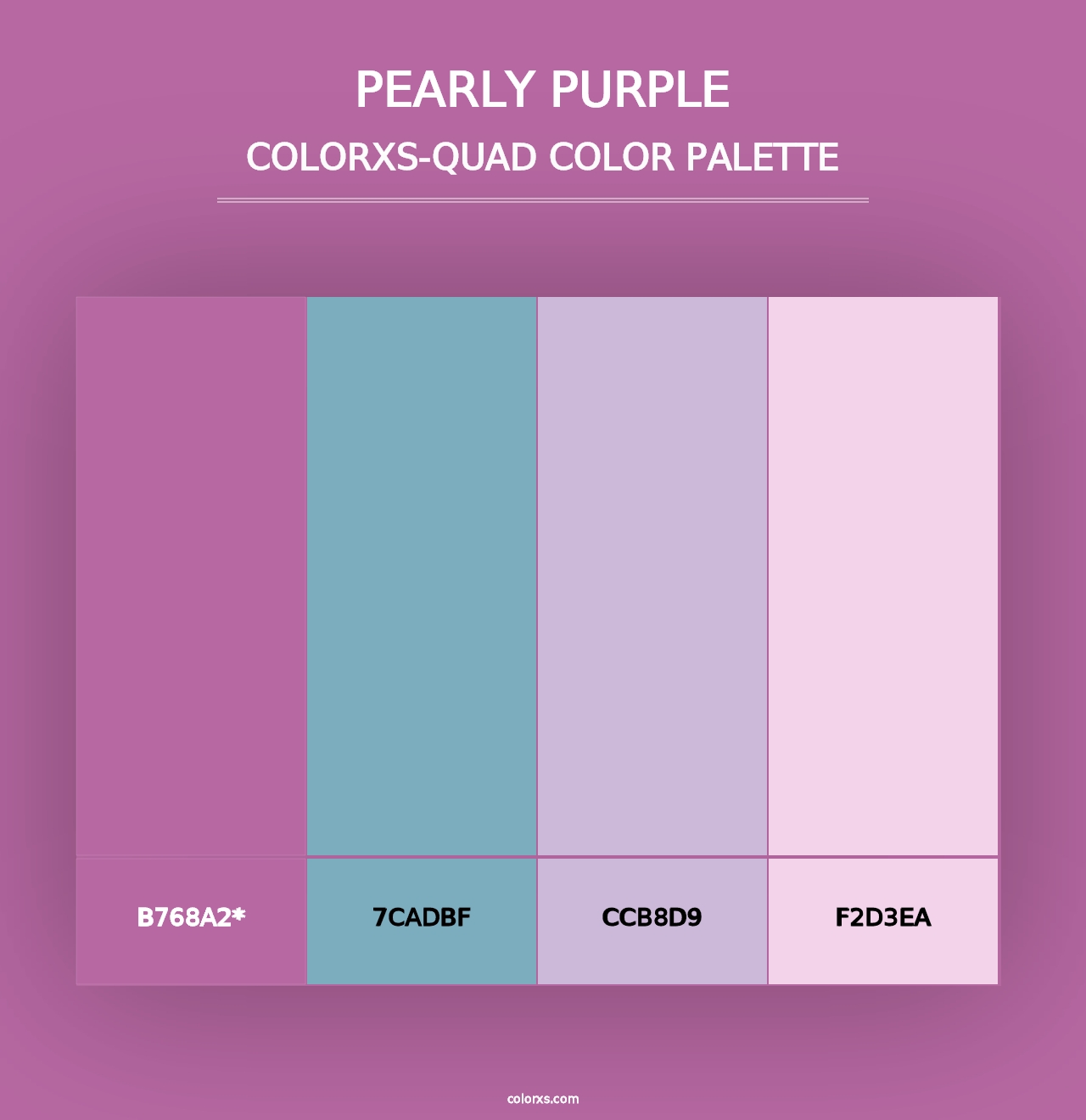 Pearly Purple - Colorxs Quad Palette