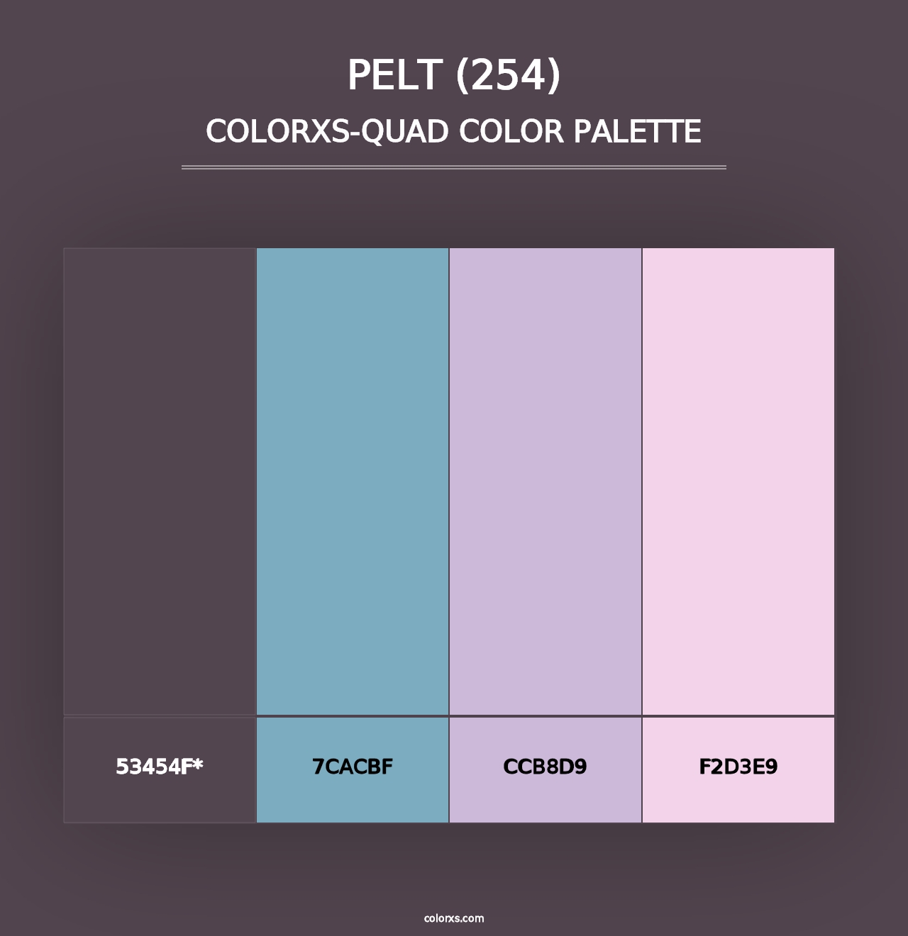 Pelt (254) - Colorxs Quad Palette