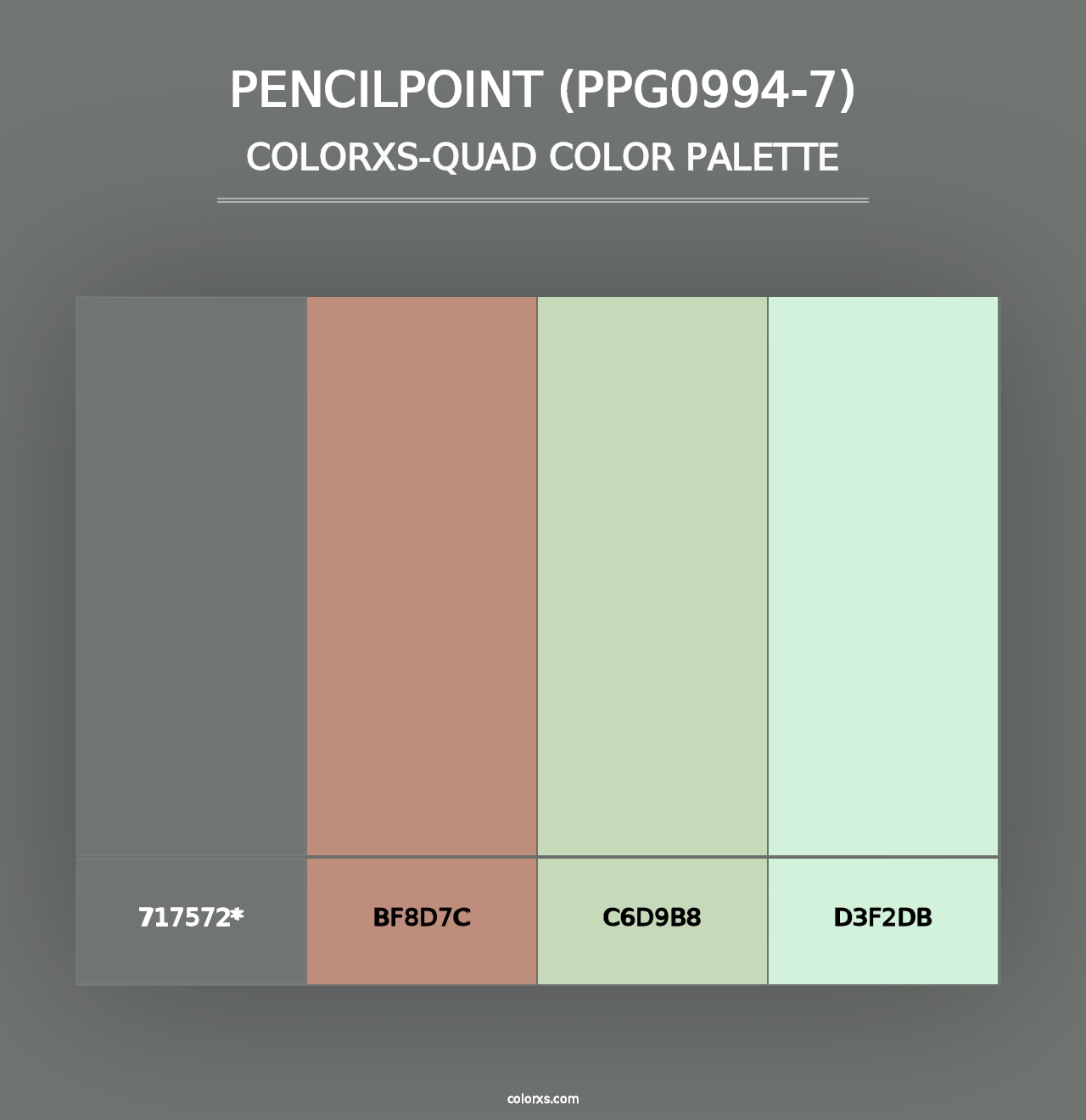 Pencilpoint (PPG0994-7) - Colorxs Quad Palette