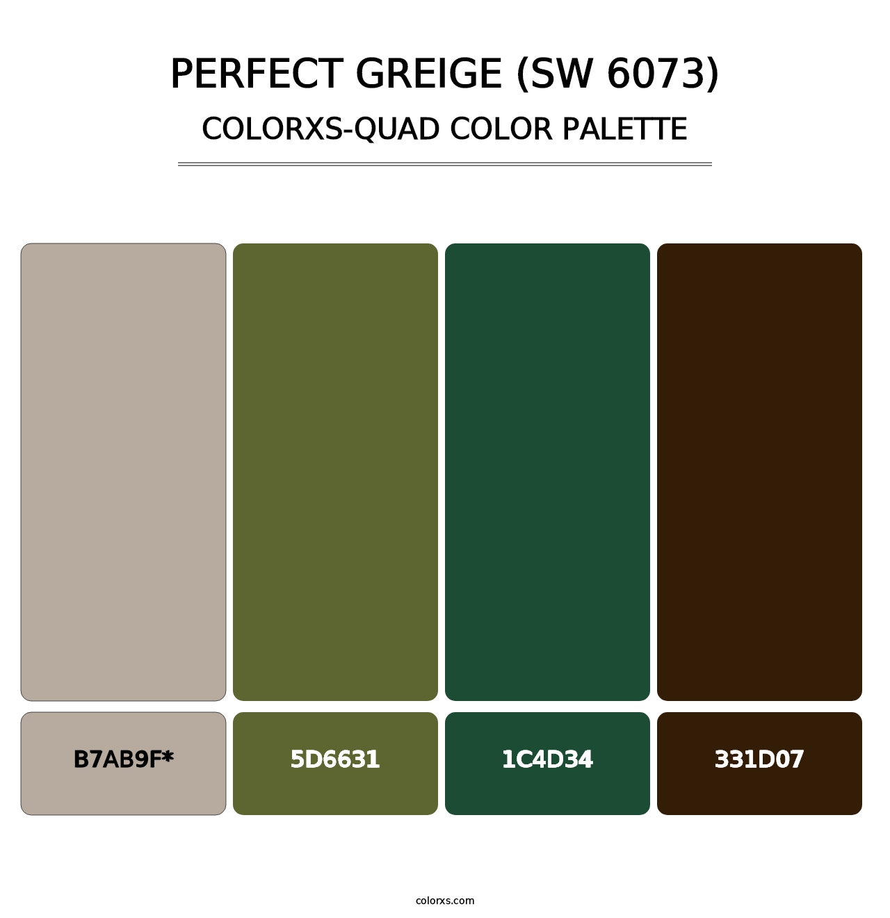 Perfect Greige (SW 6073) - Colorxs Quad Palette