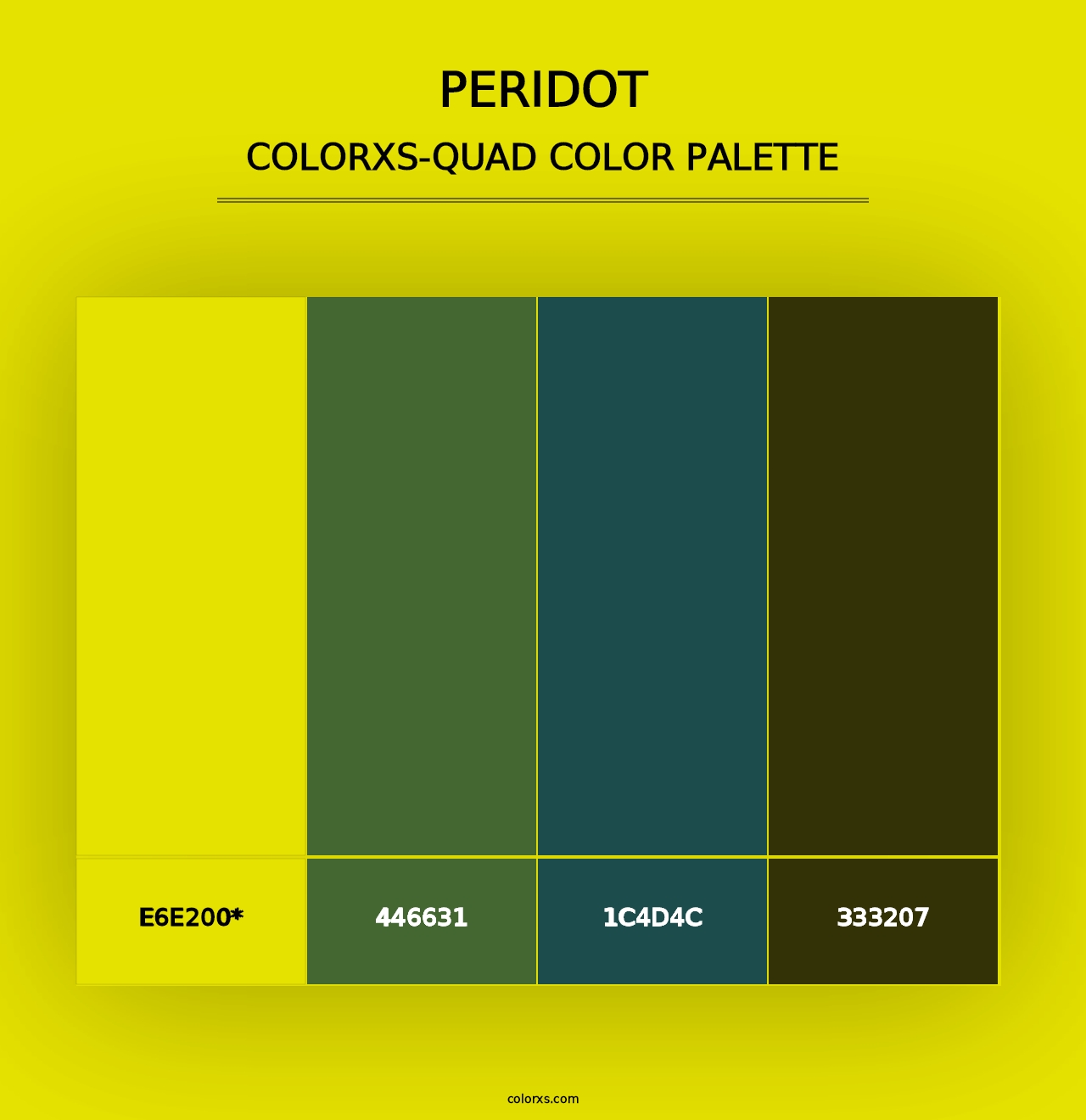 Peridot - Colorxs Quad Palette