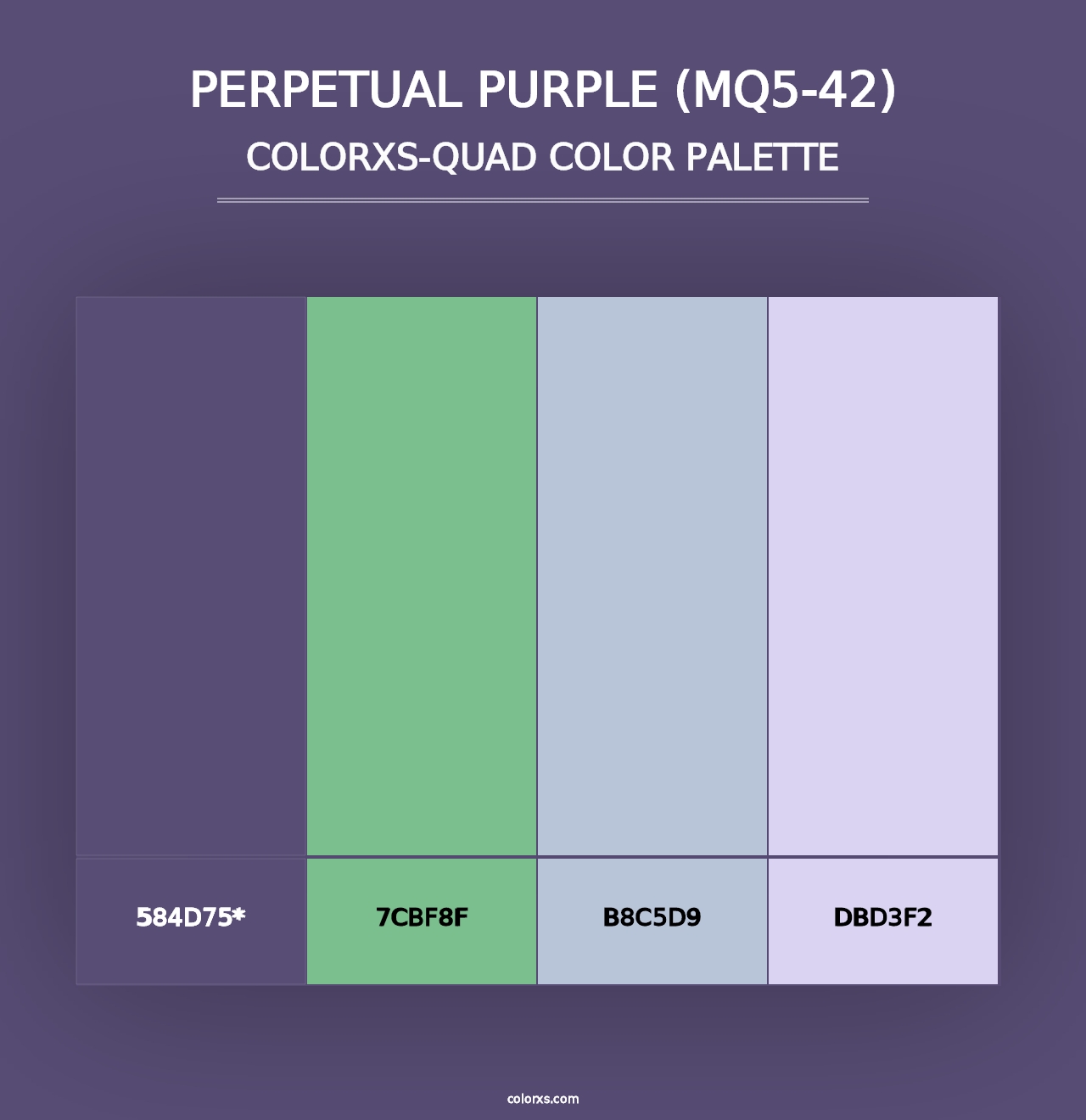 Perpetual Purple (MQ5-42) - Colorxs Quad Palette