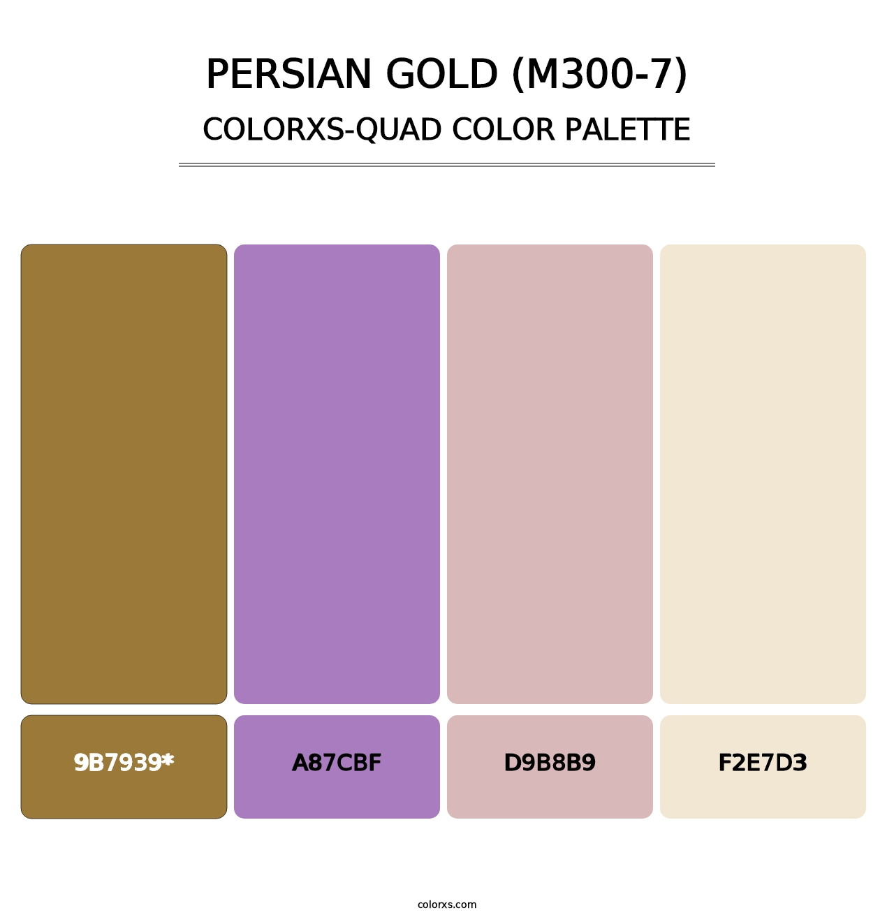 Persian Gold (M300-7) - Colorxs Quad Palette