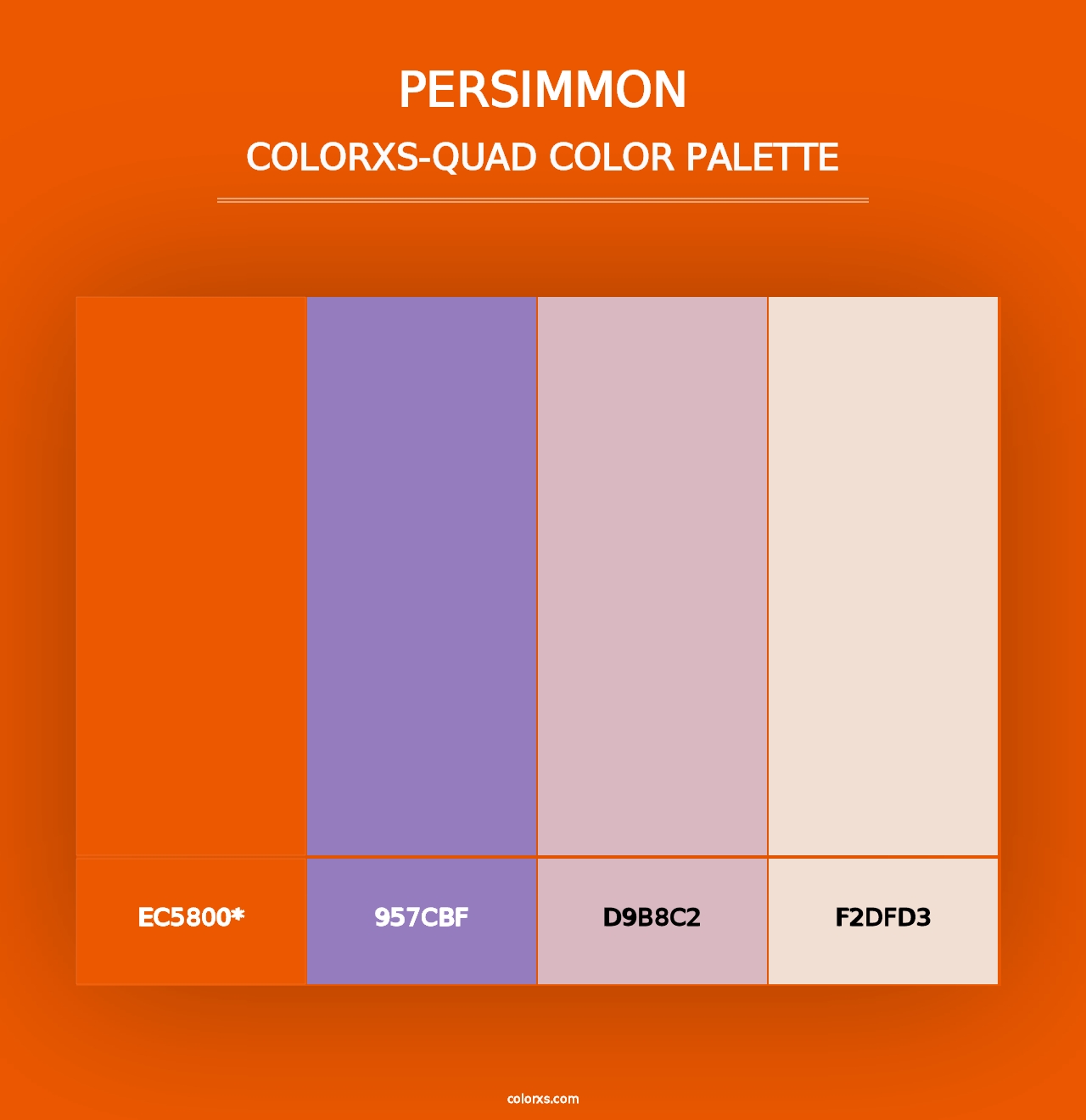 Persimmon - Colorxs Quad Palette