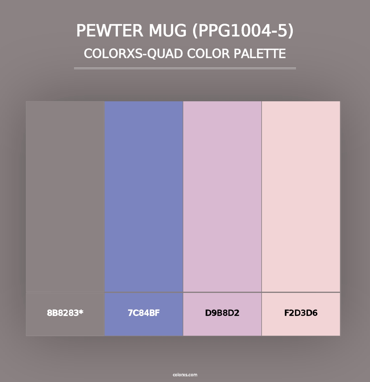 Pewter Mug (PPG1004-5) - Colorxs Quad Palette