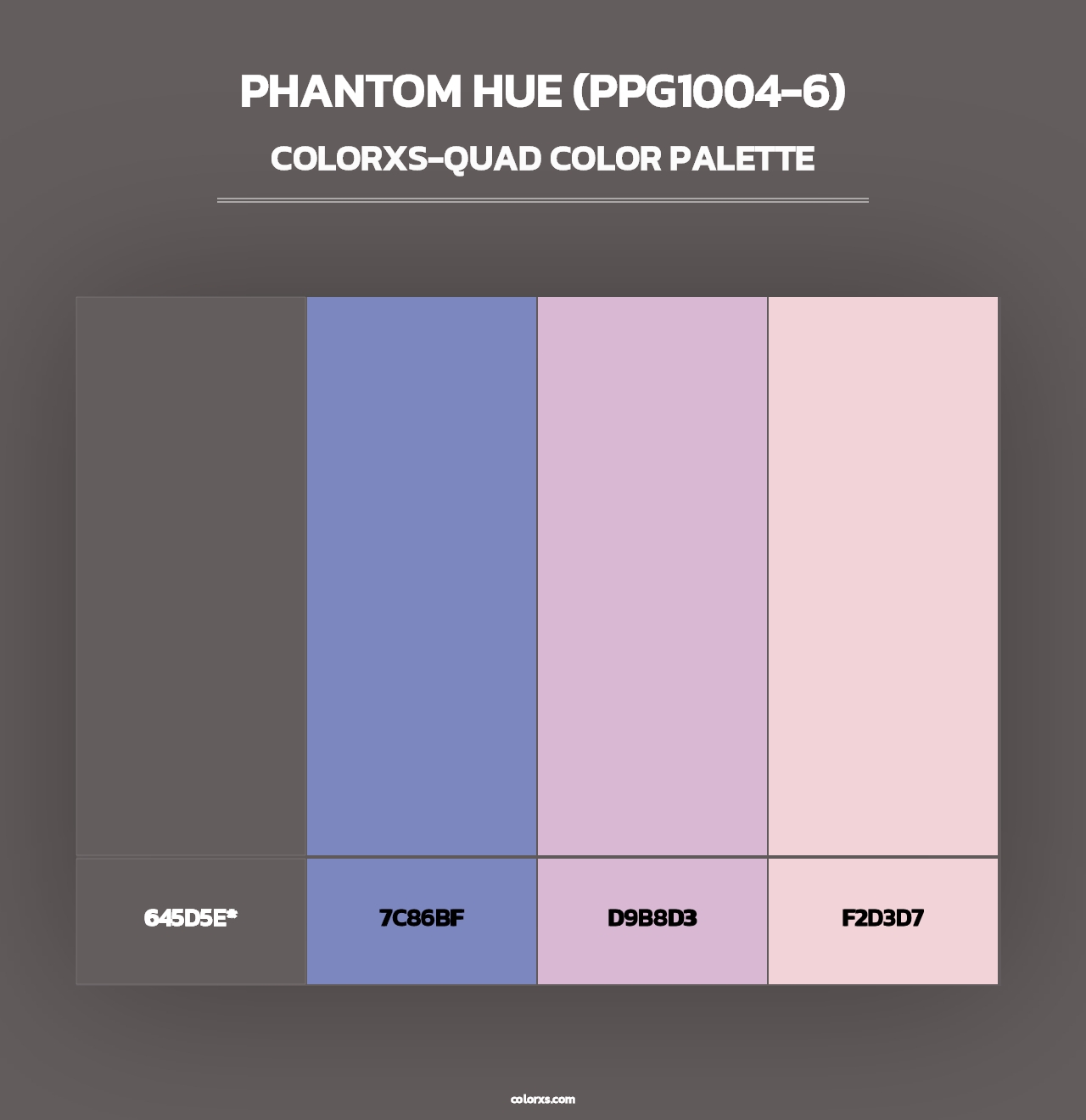 Phantom Hue (PPG1004-6) - Colorxs Quad Palette