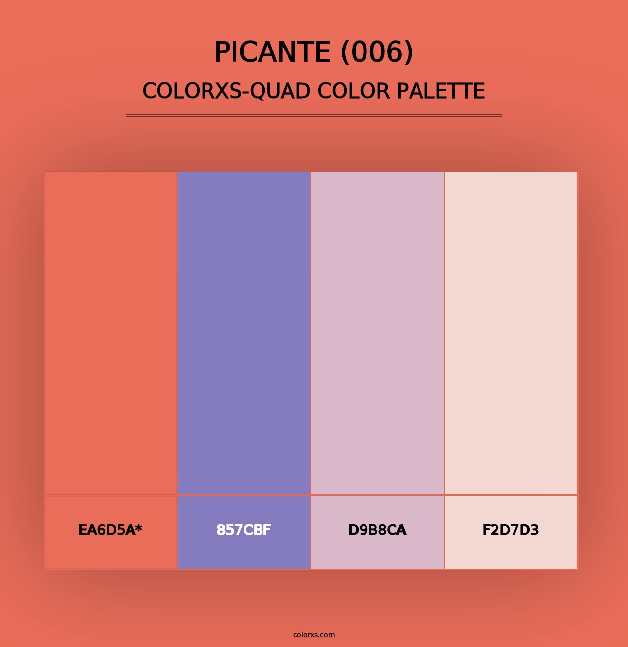 Picante (006) - Colorxs Quad Palette