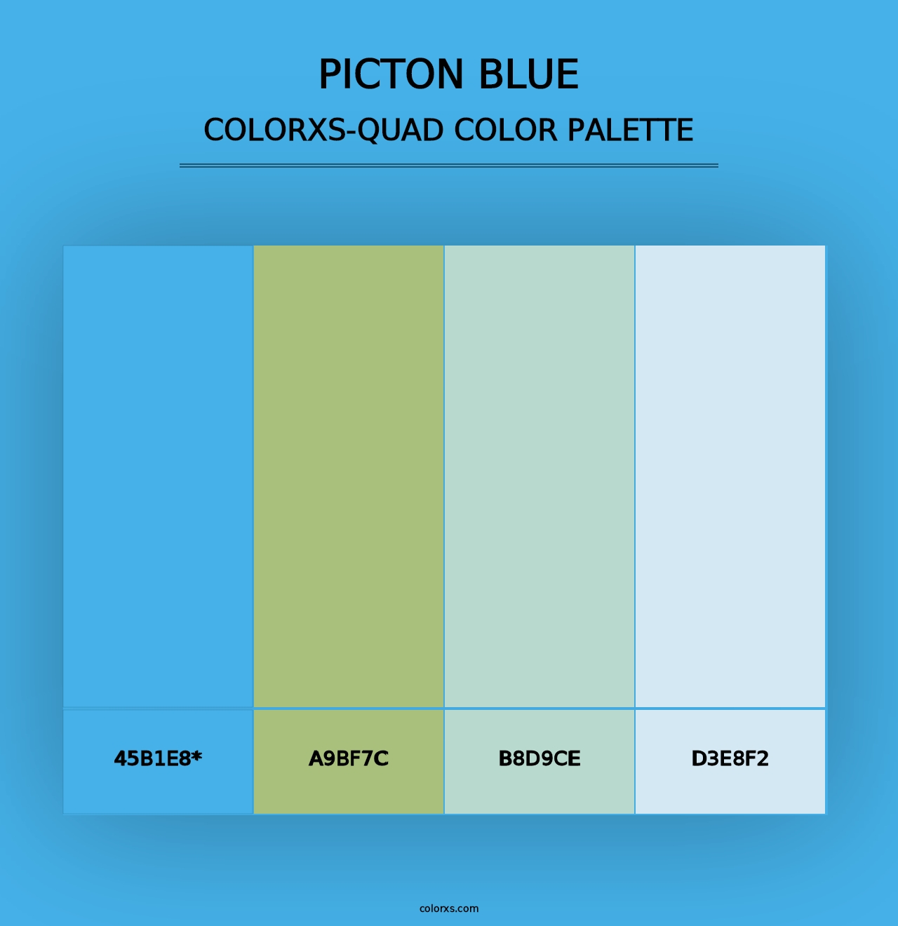 Picton Blue - Colorxs Quad Palette