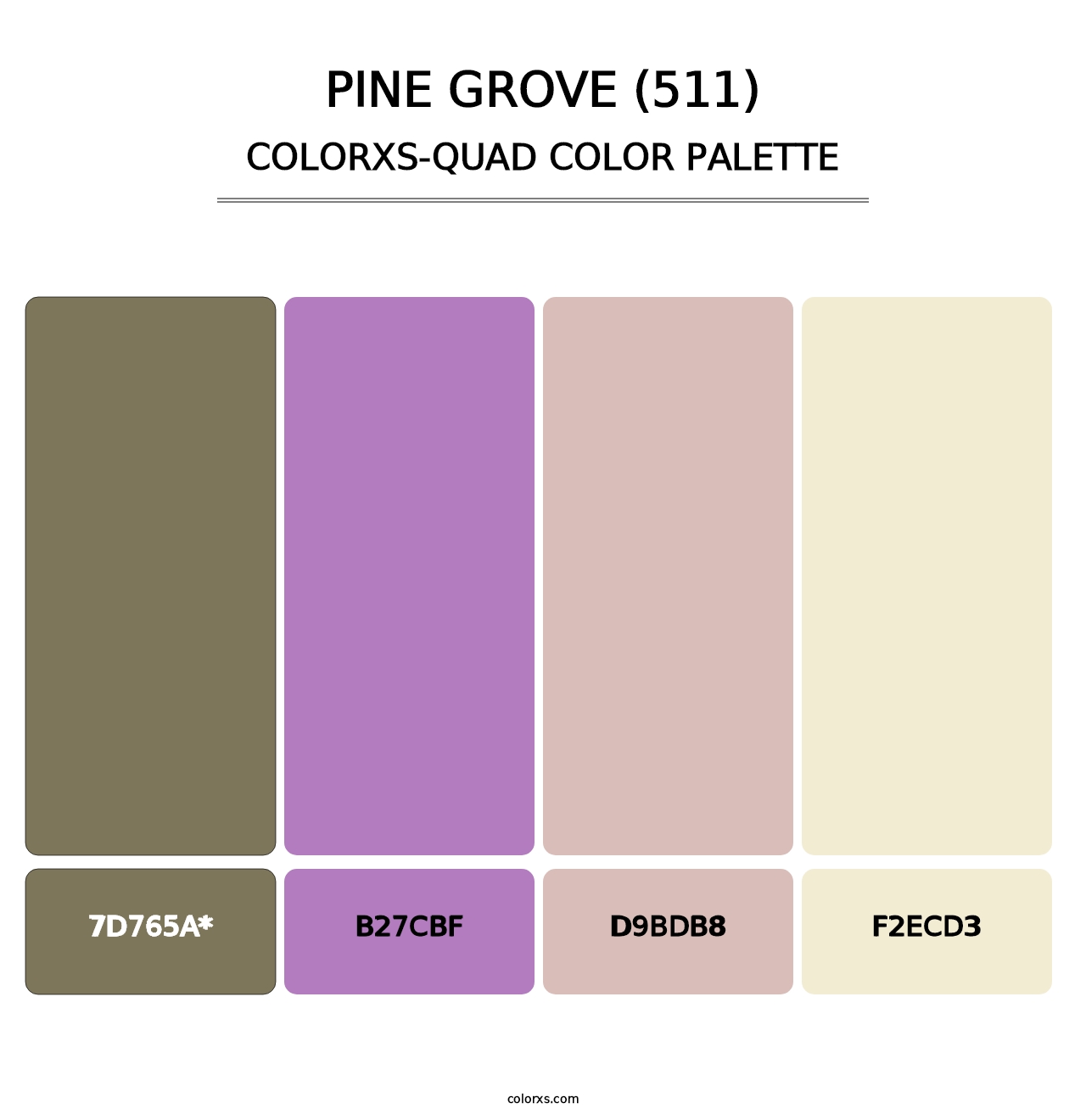 Pine Grove (511) - Colorxs Quad Palette