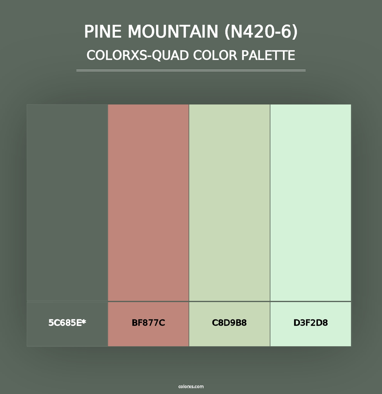 Pine Mountain (N420-6) - Colorxs Quad Palette