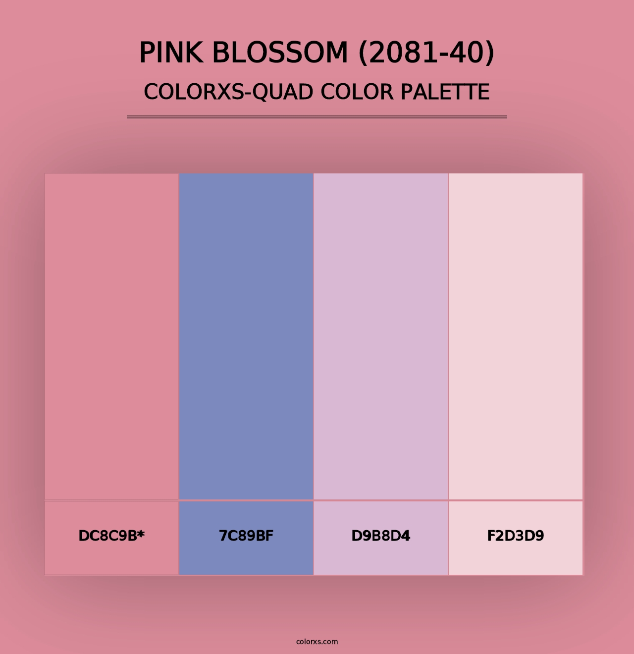 Pink Blossom (2081-40) - Colorxs Quad Palette