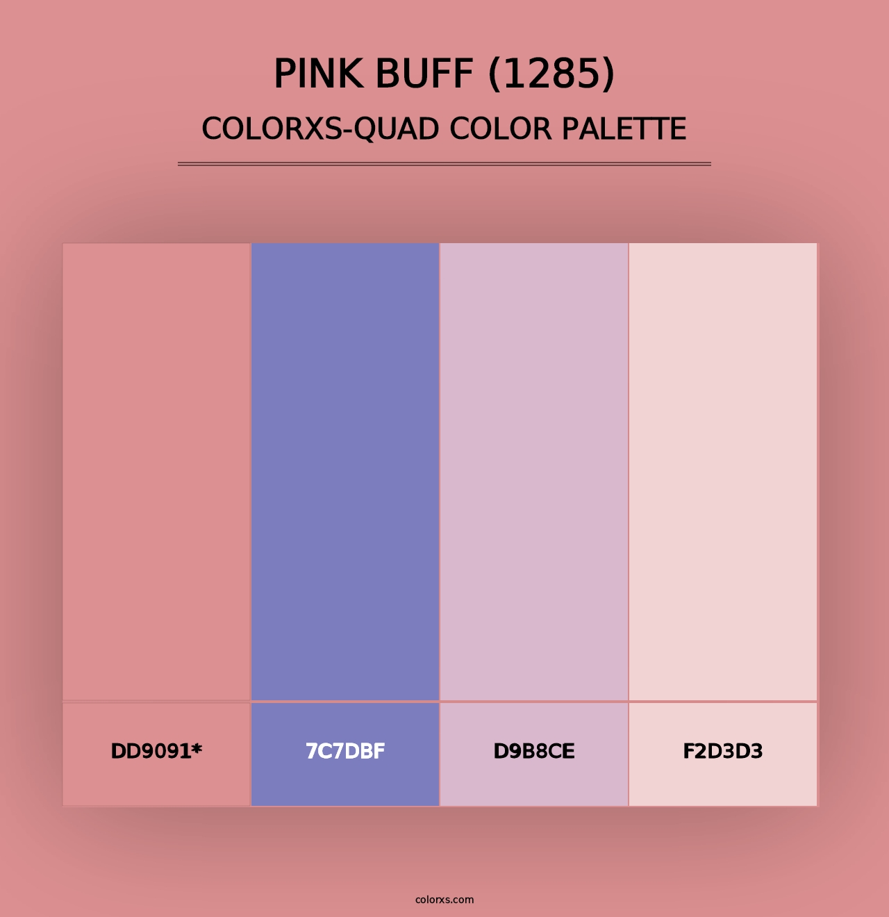 Pink Buff (1285) - Colorxs Quad Palette