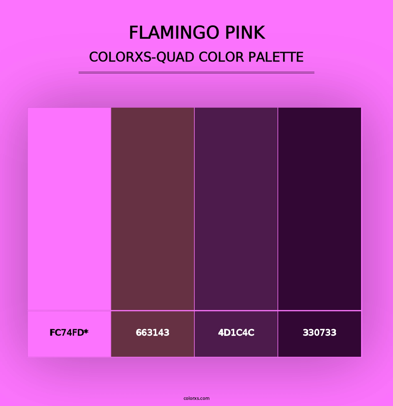 Flamingo Pink - Colorxs Quad Palette