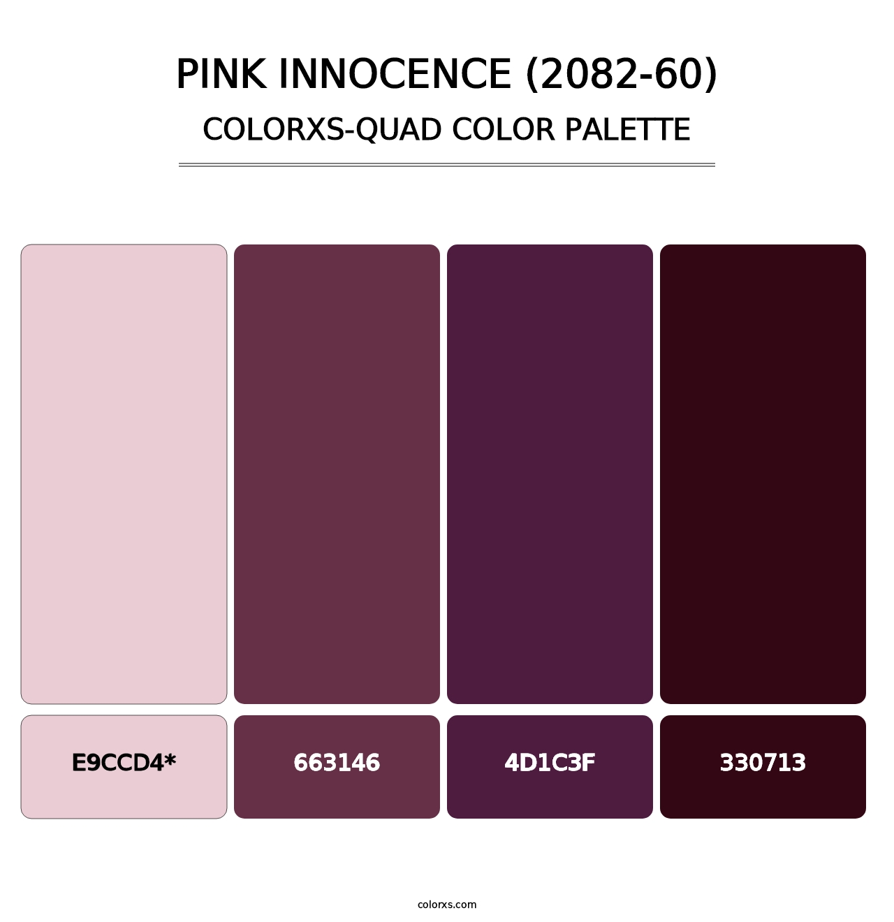 Pink Innocence (2082-60) - Colorxs Quad Palette