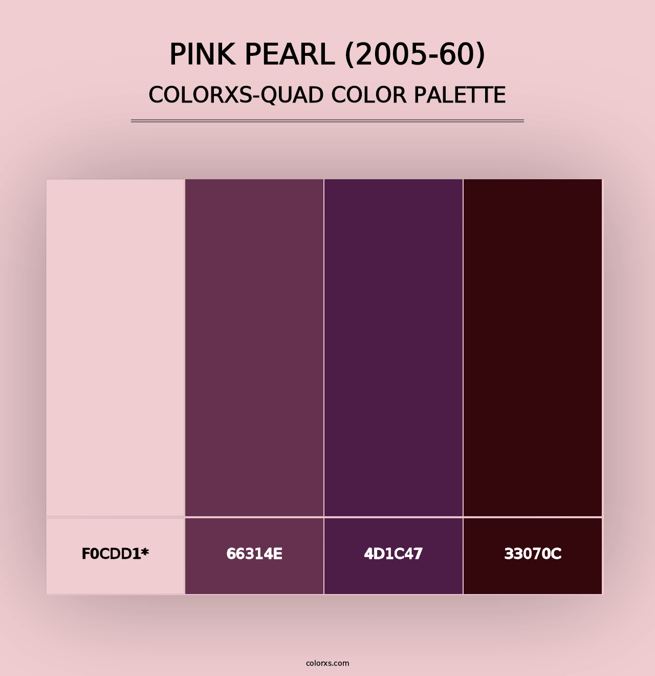 Pink Pearl (2005-60) - Colorxs Quad Palette