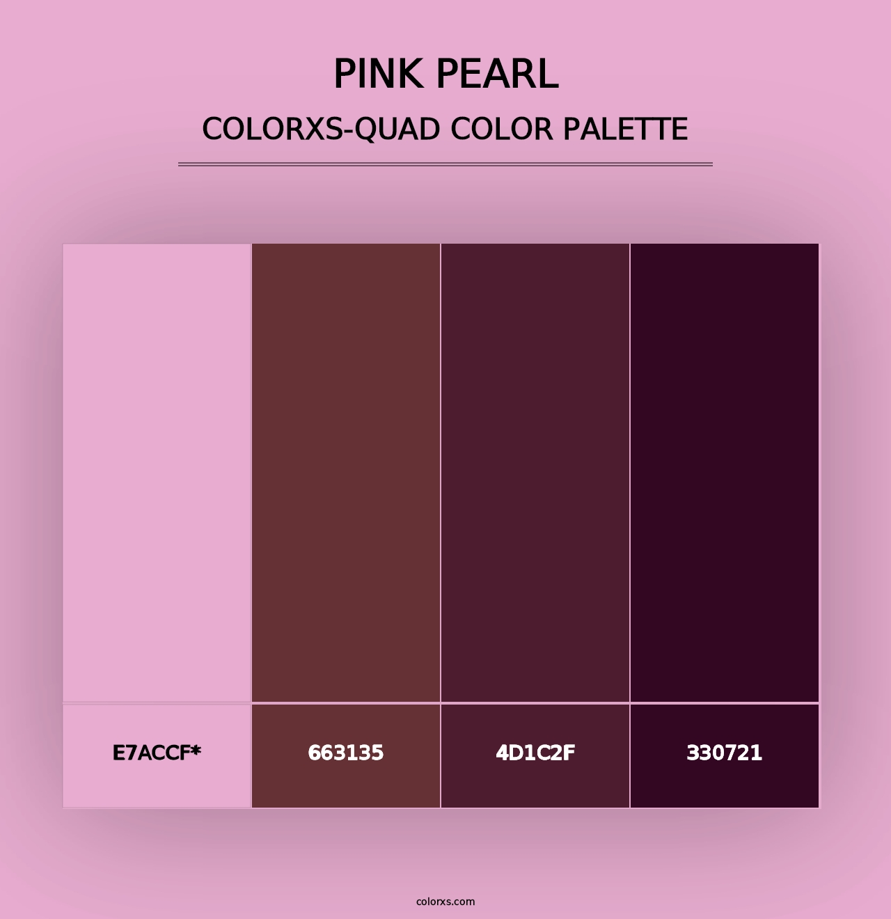 Pink Pearl - Colorxs Quad Palette