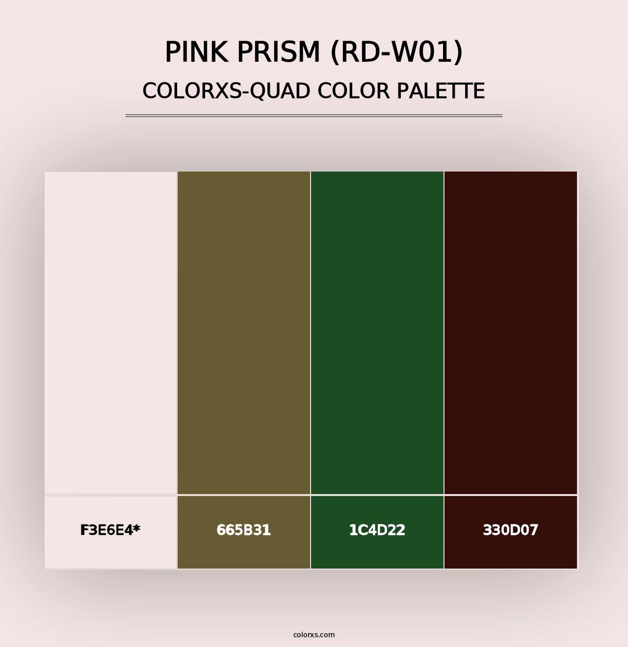 Pink Prism (RD-W01) - Colorxs Quad Palette