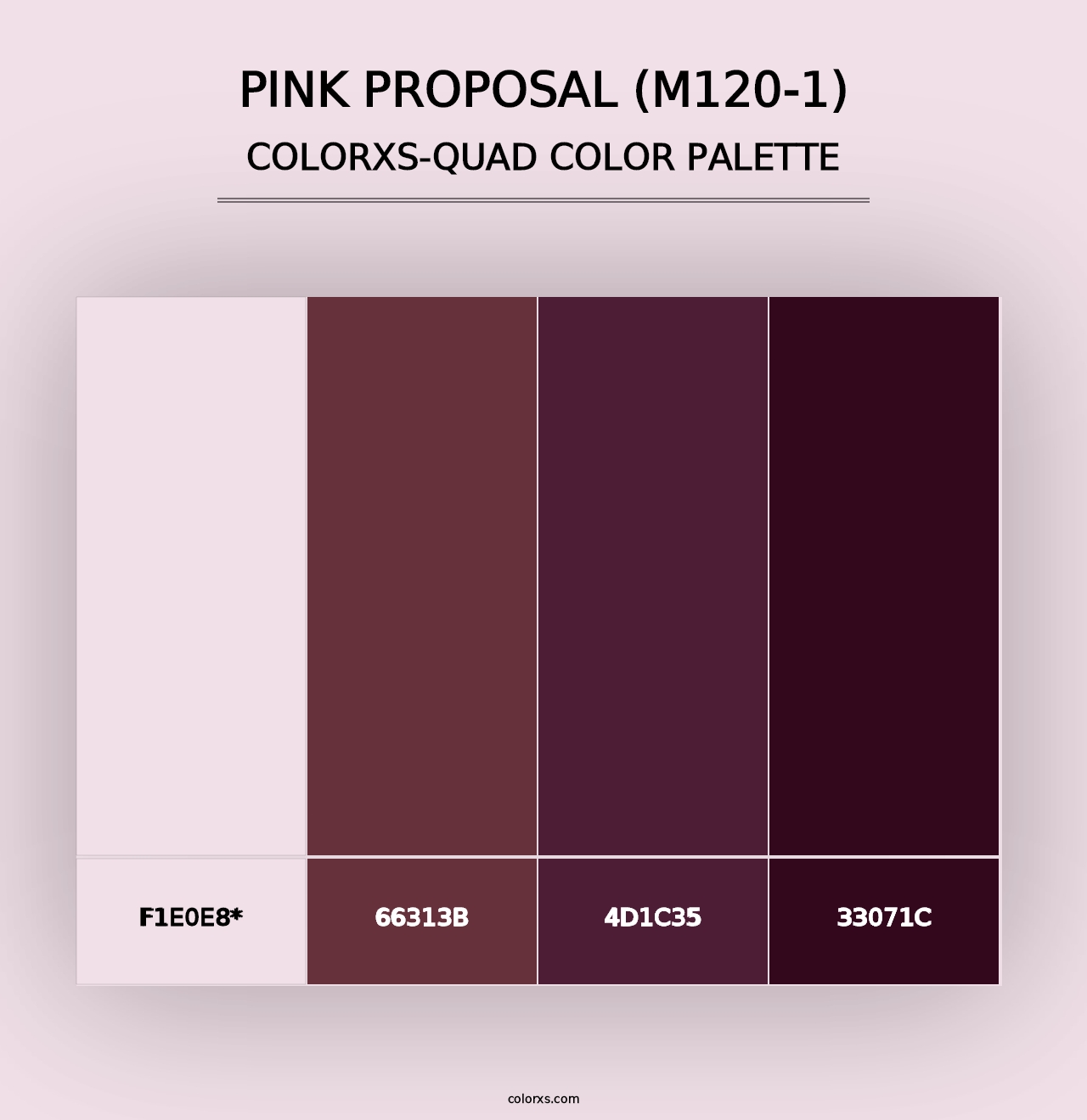 Pink Proposal (M120-1) - Colorxs Quad Palette