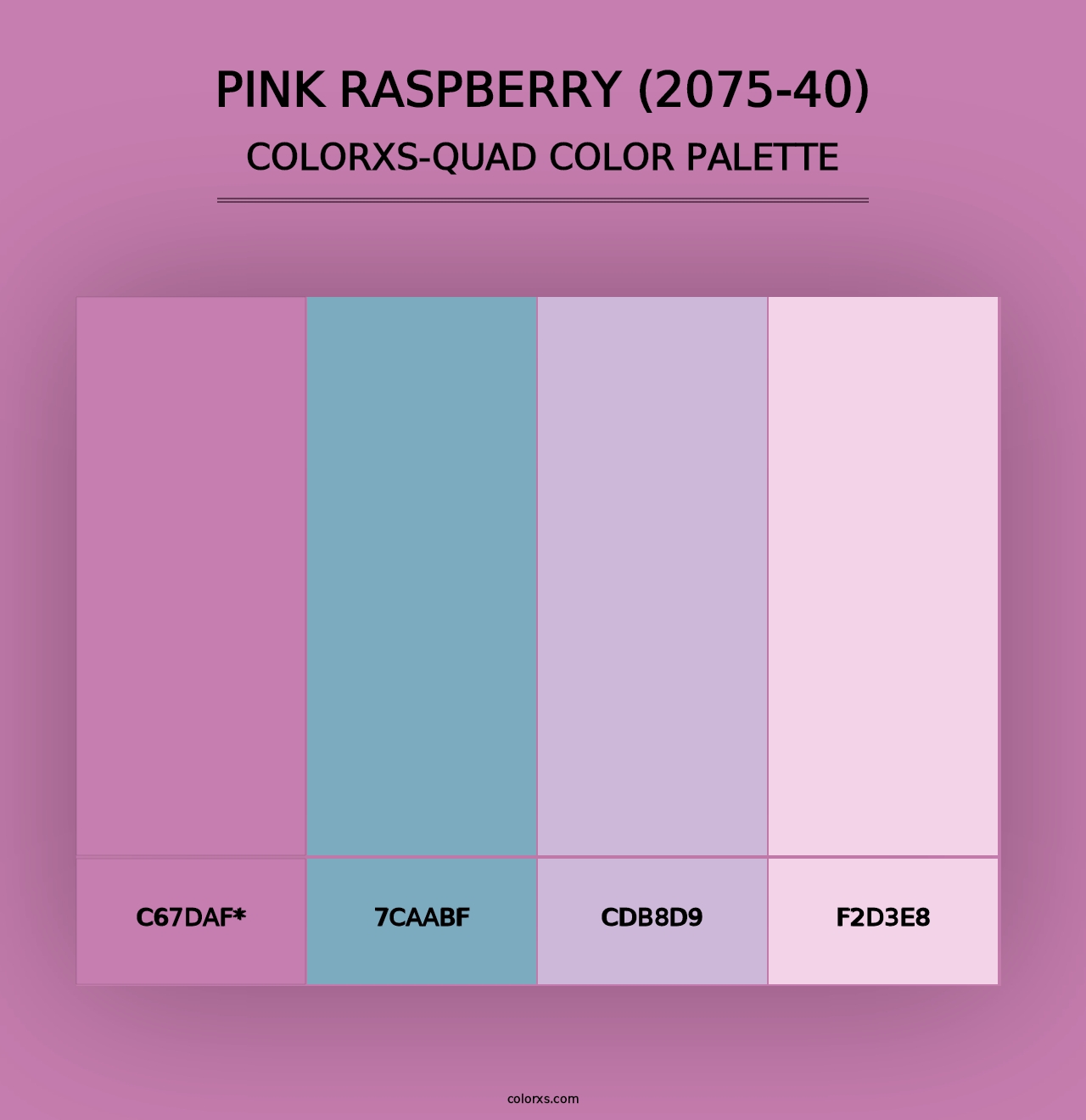 Pink Raspberry (2075-40) - Colorxs Quad Palette