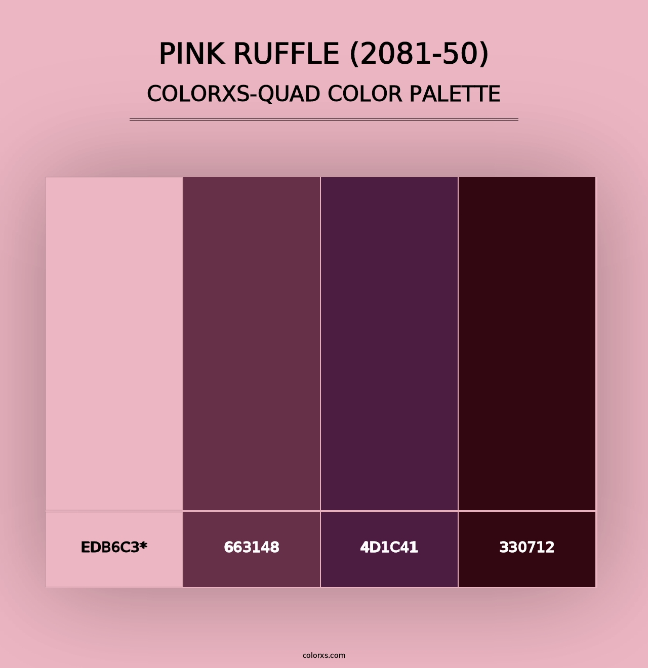 Pink Ruffle (2081-50) - Colorxs Quad Palette