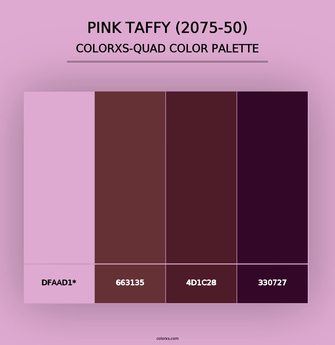 Pink Taffy (2075-50) - Colorxs Quad Palette