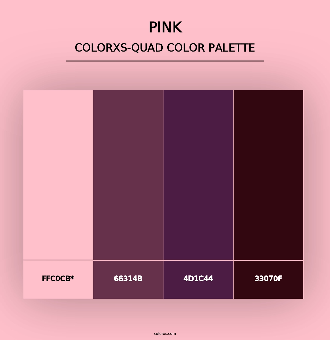 Pink - Colorxs Quad Palette