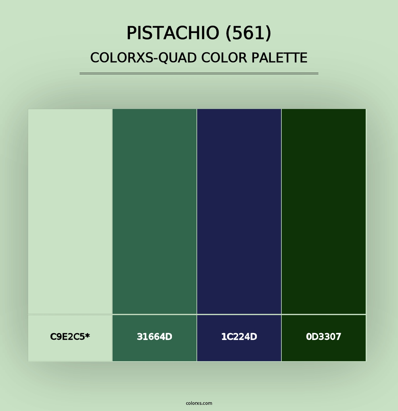 Pistachio (561) - Colorxs Quad Palette