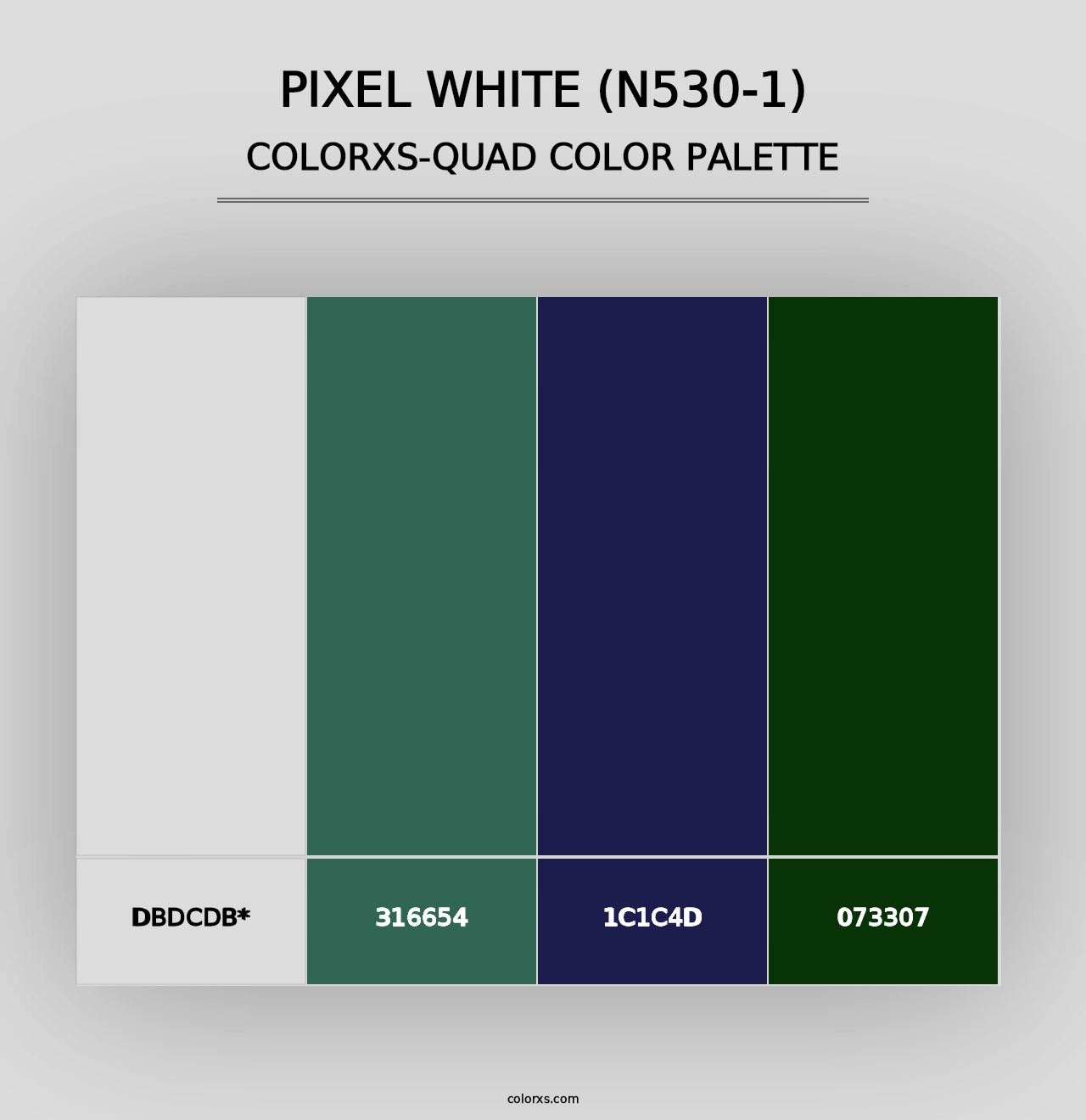 Pixel White (N530-1) - Colorxs Quad Palette