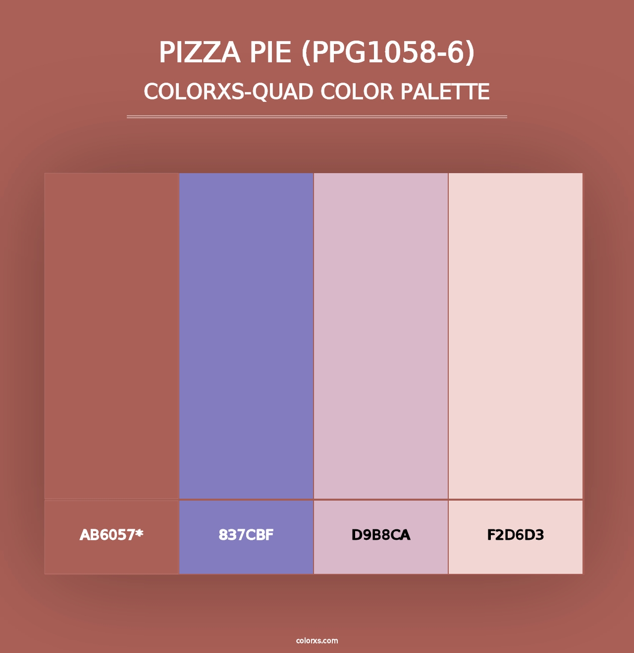 Pizza Pie (PPG1058-6) - Colorxs Quad Palette