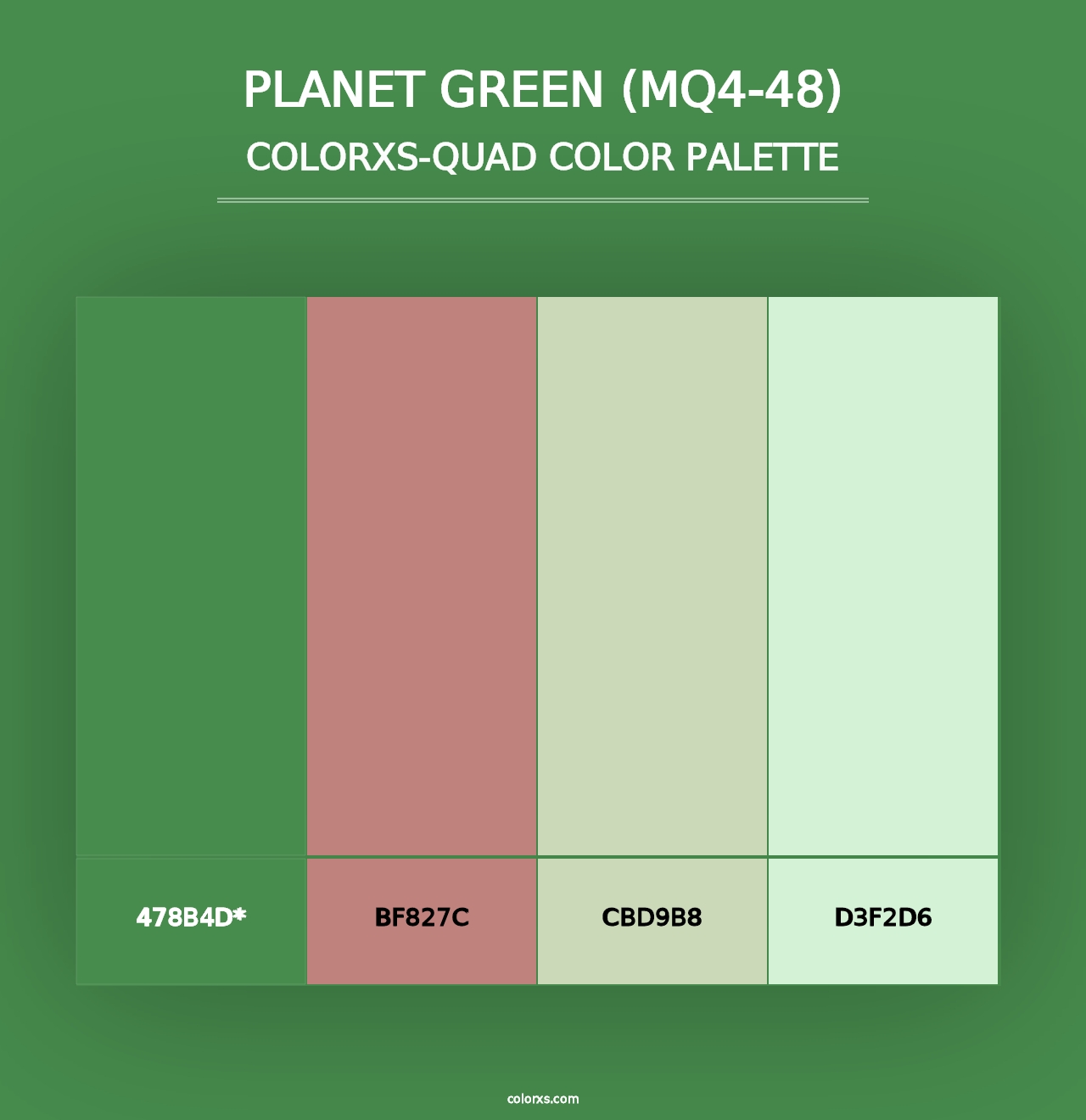 Planet Green (MQ4-48) - Colorxs Quad Palette