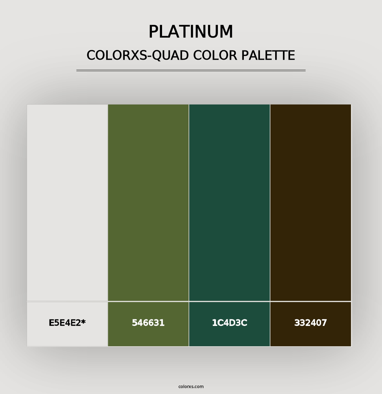 Platinum - Colorxs Quad Palette